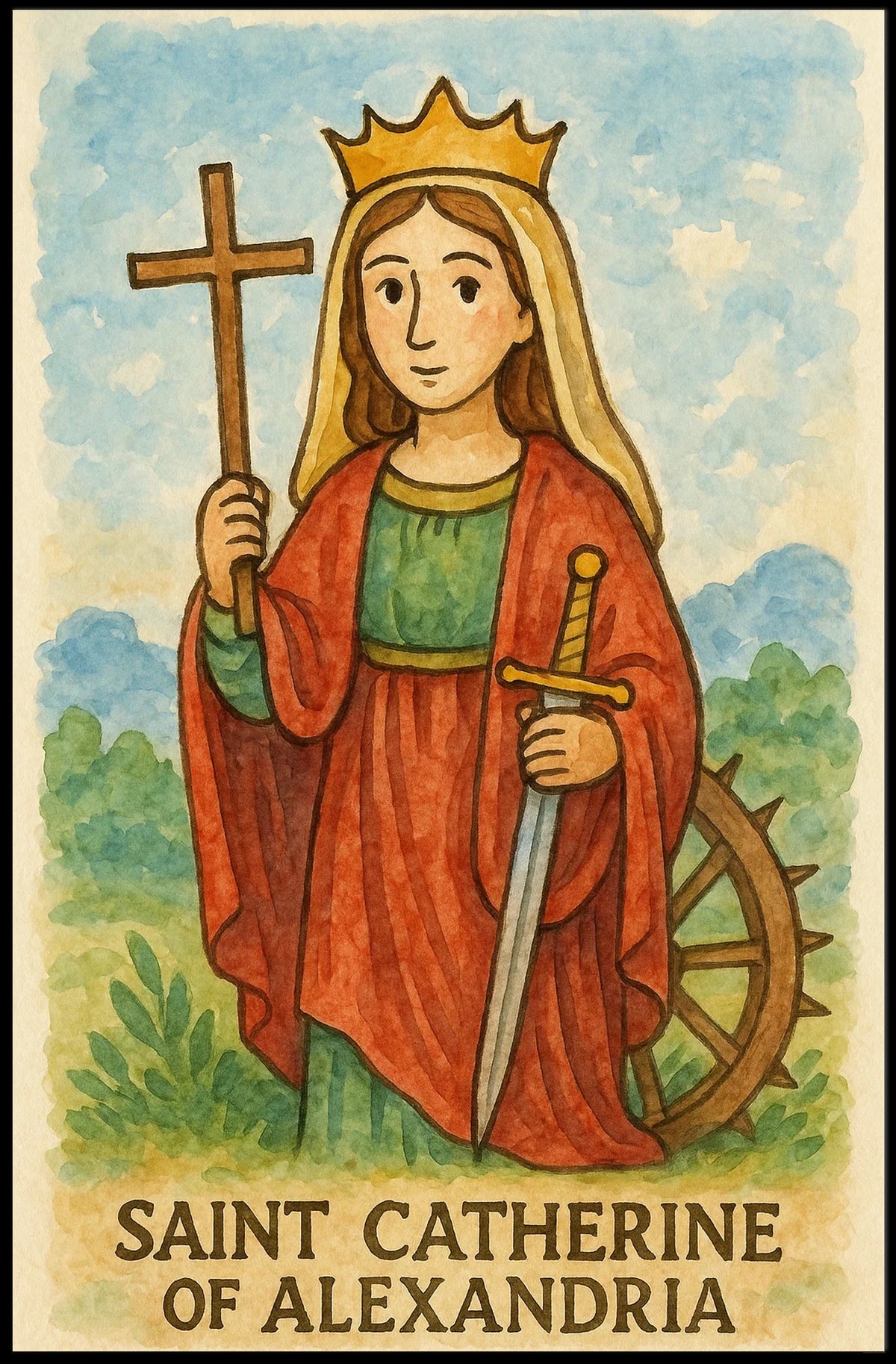 Saint Catherine of Alexandria Poster