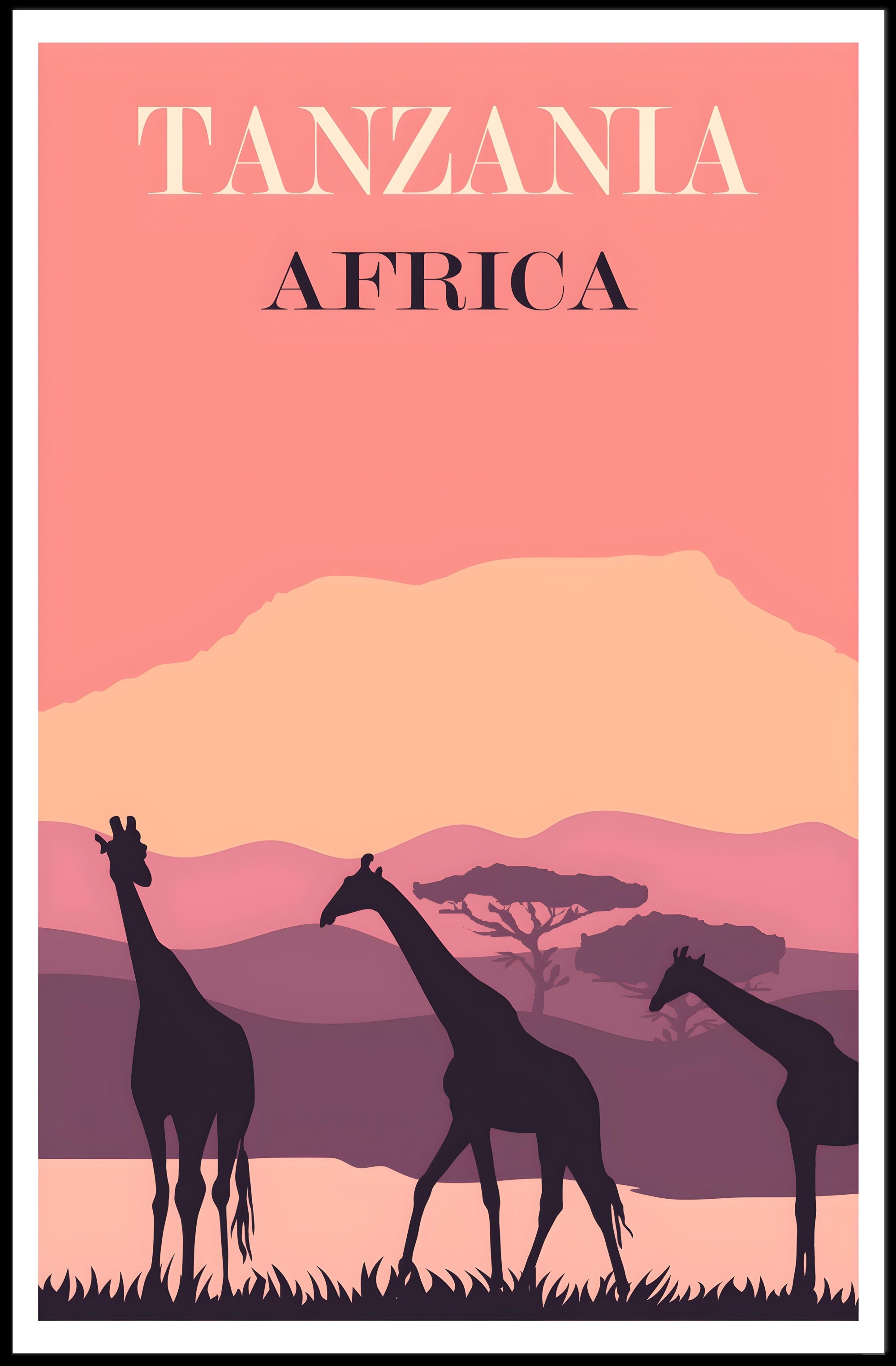 Tanzania Safari Adventure Poster