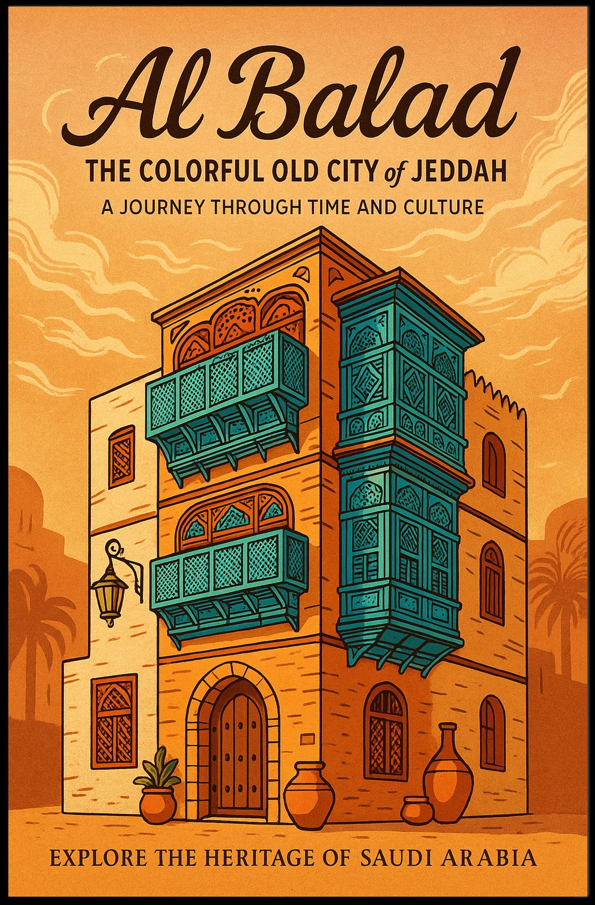 Al Balad The Colorful Old City Of Poster