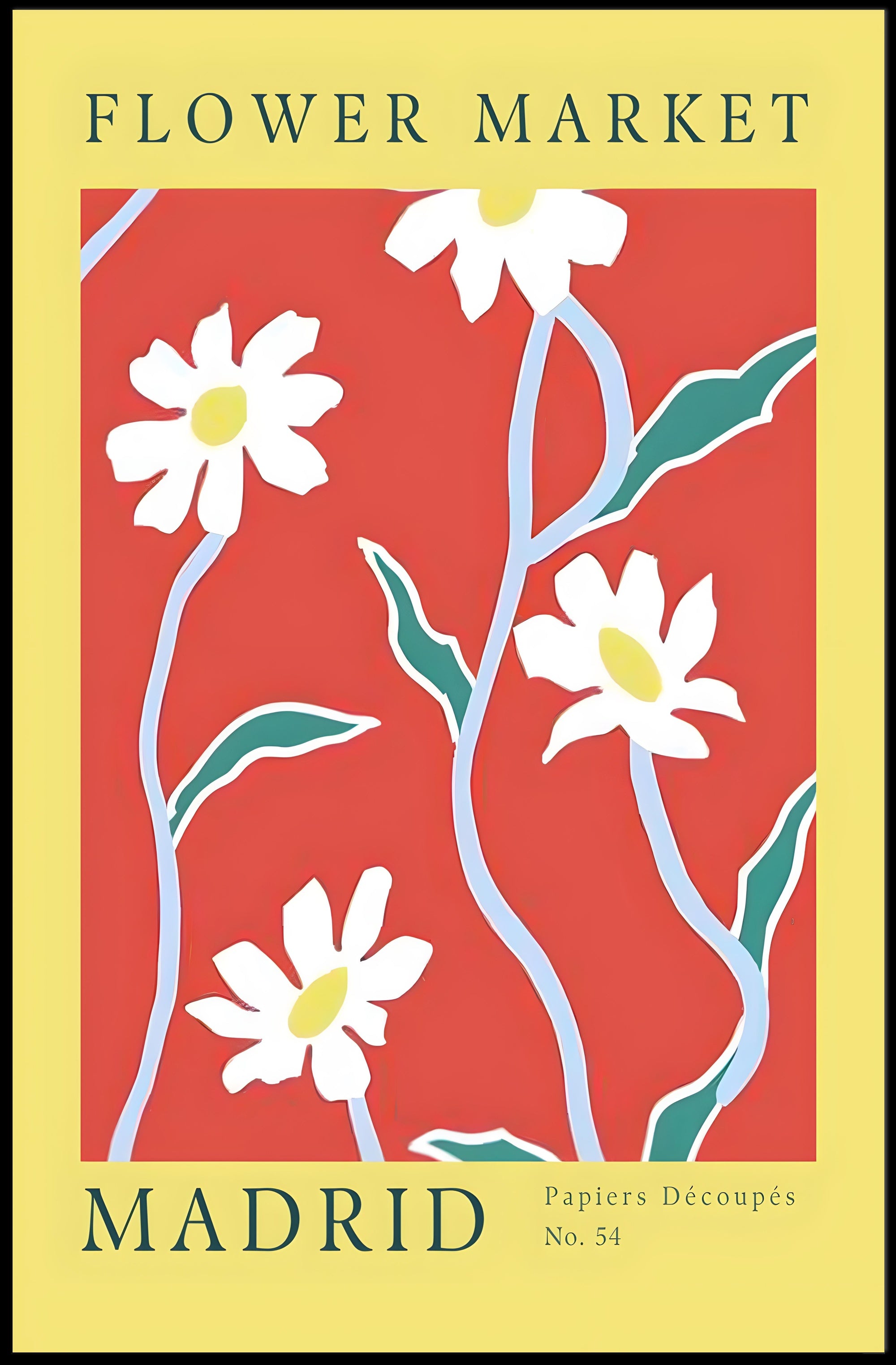 Flower Market Madrid Poster