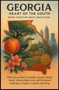 Georgia Heart Of The South Poster