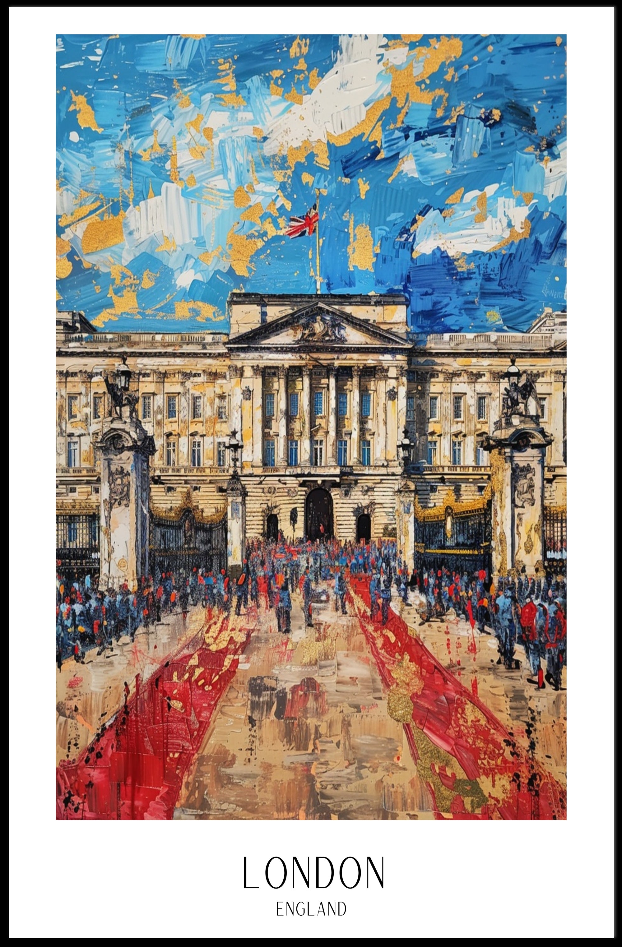 Buckingham Palace Impressionism: Cultural or Heritage Poster PosterGoat