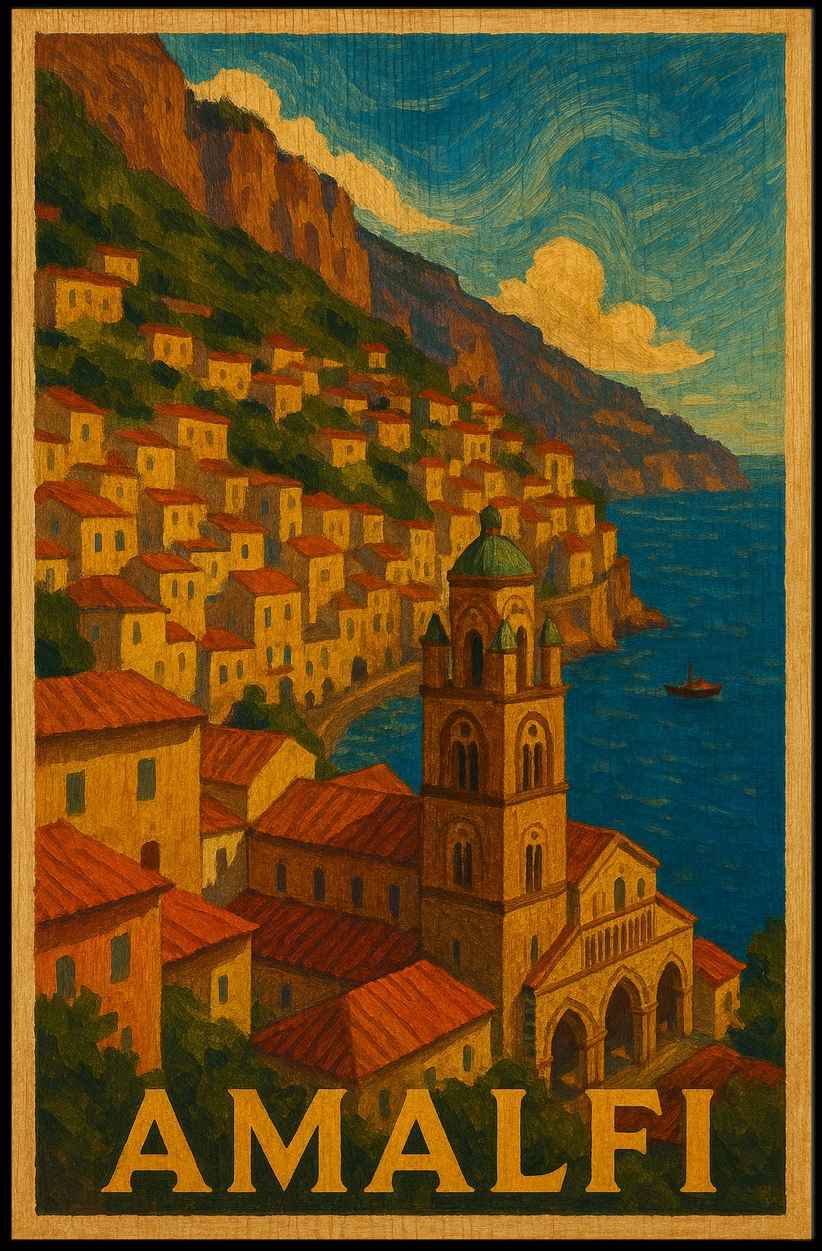 Amalfi Coast Scenic Beauty Poster