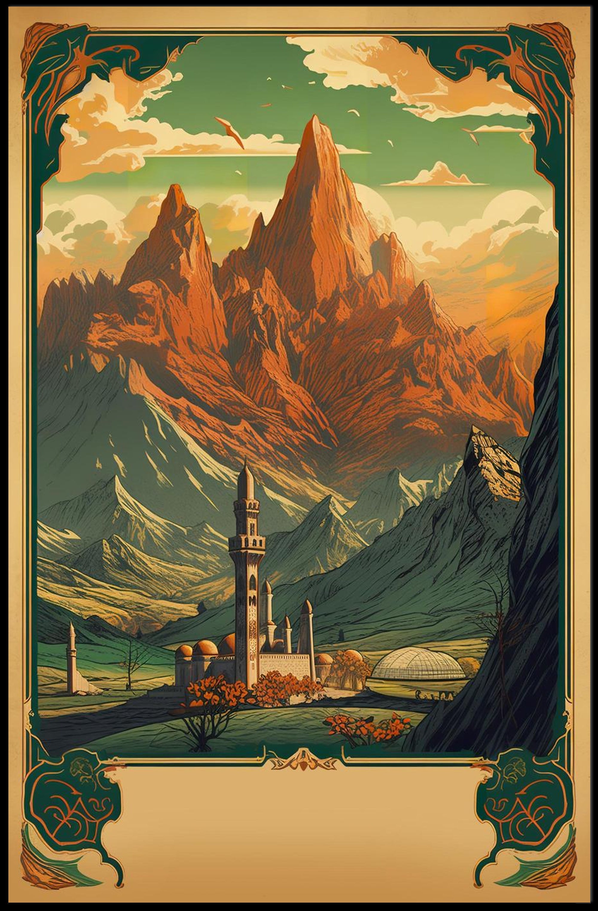 Majestic Mountain Vista Poster