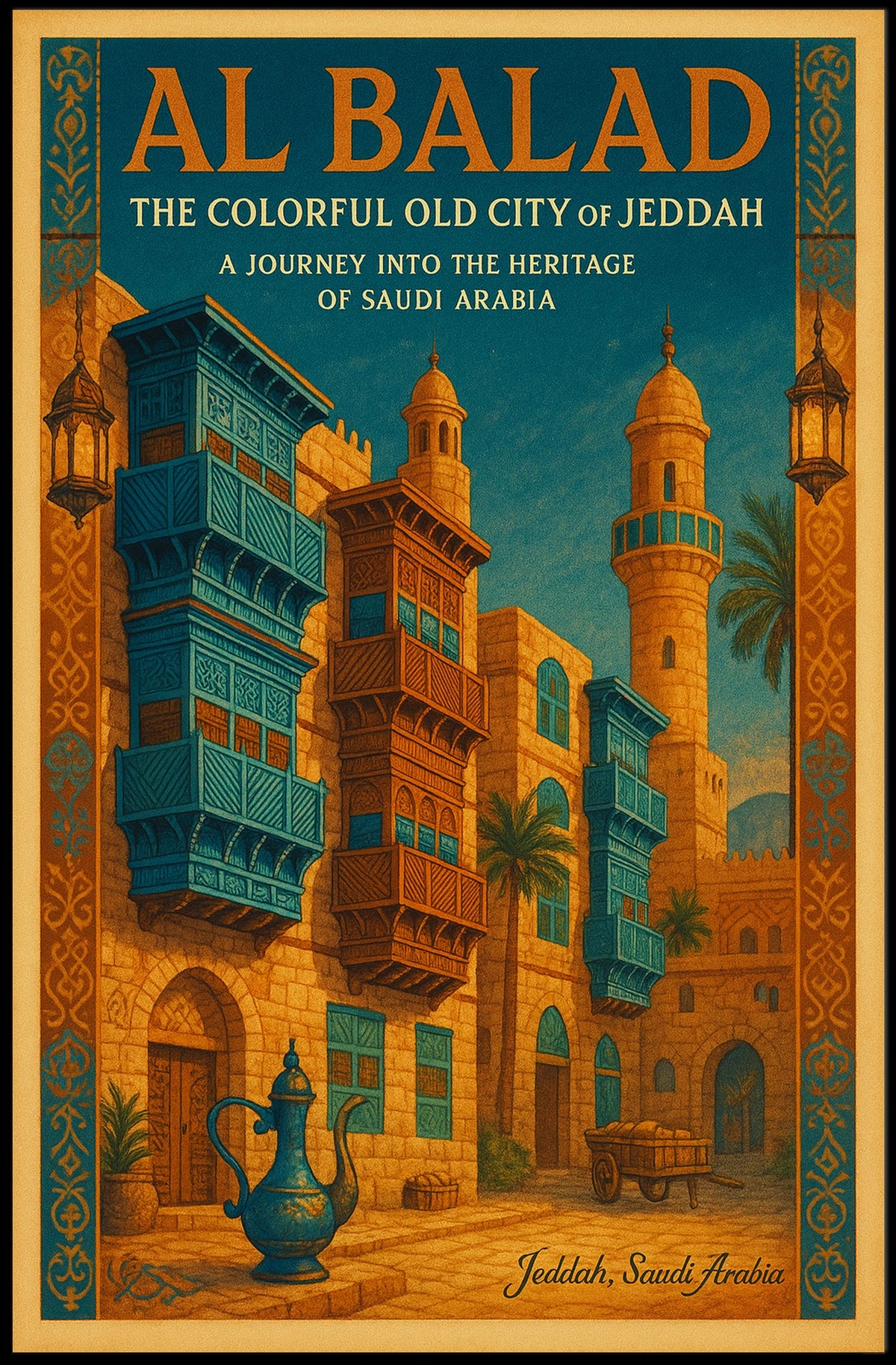 Al Balad The Colorful Old City Of Poster