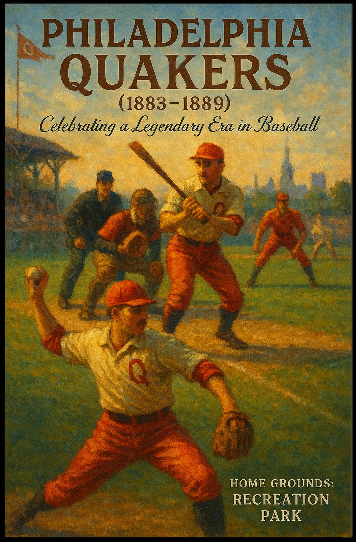 Philadelphia Quakers Celebrating A Poster