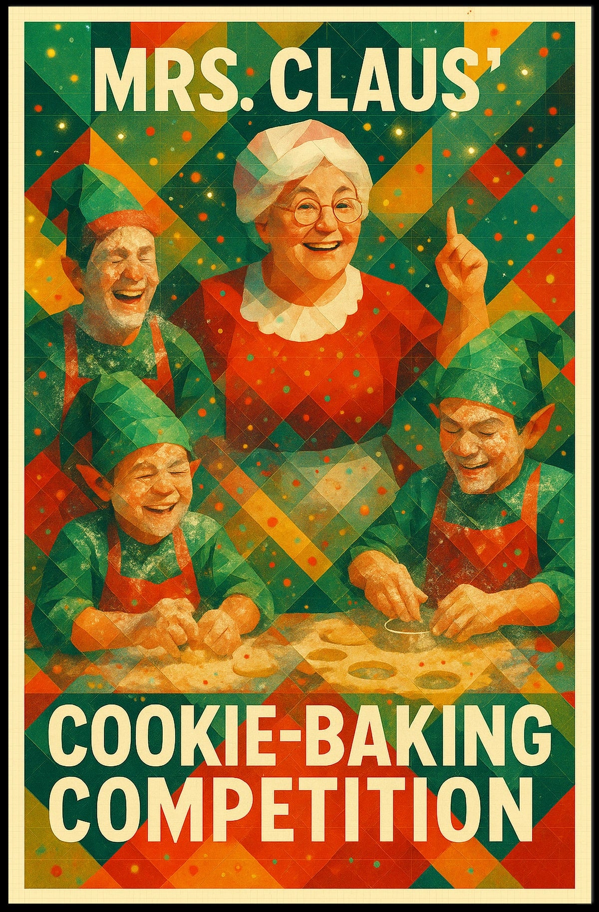 Mrs. Claus Cookie-Baking Competition Poster