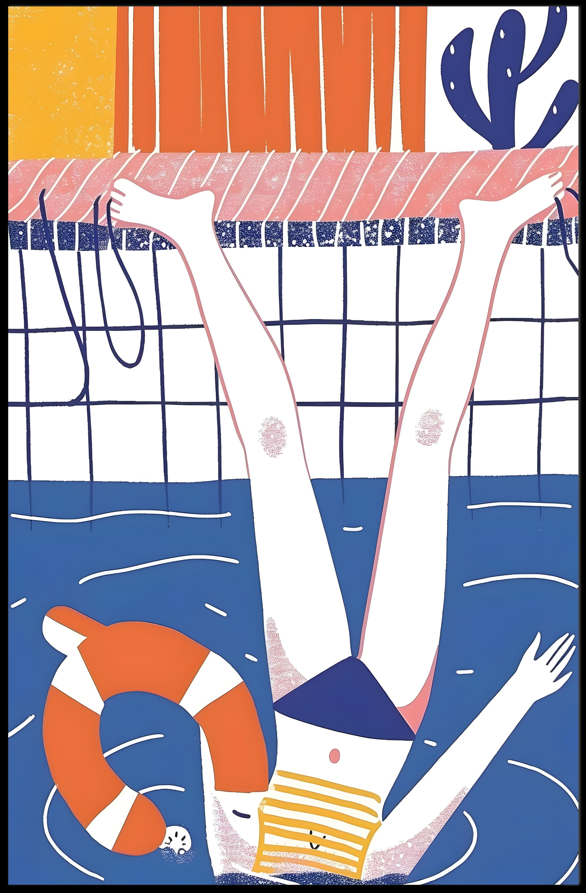 Summer Poolside Fun Poster