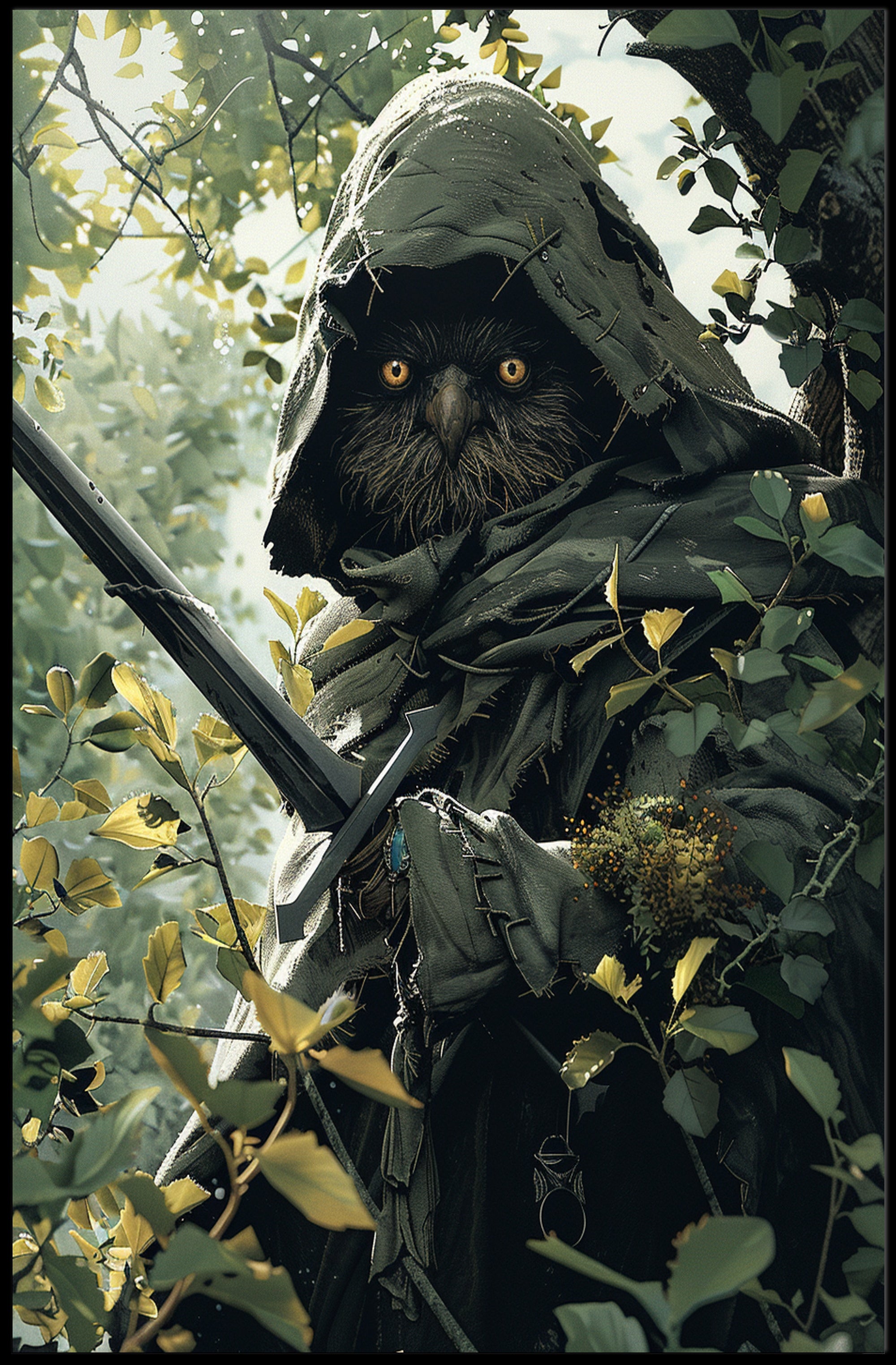 Enigmatic Forest Guardian Poster PosterGoat