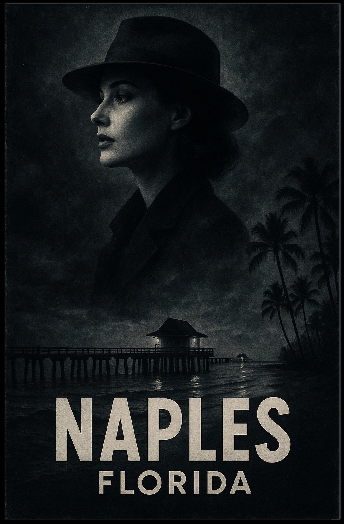 Naples, Florida Noir Poster