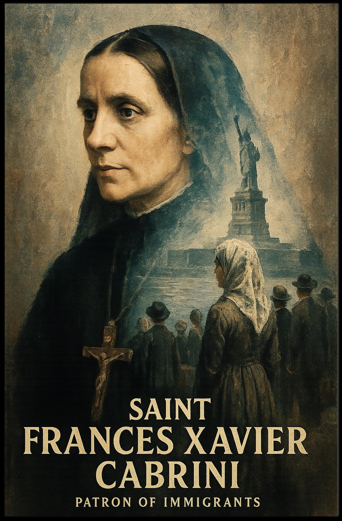 Saint Frances Xavier Cabrini Patron Of Poster