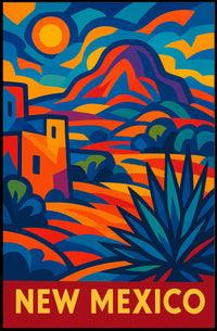 New Mexico Vibrant Landscapes Wanderlust Poster