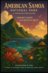 National Park of American Samoa Conservation Poster
