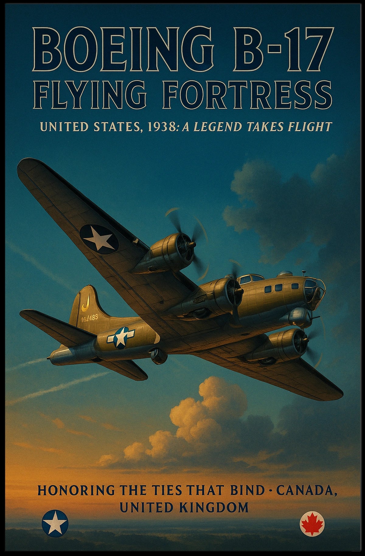 Boeing B-17 Flying Fortress Poster