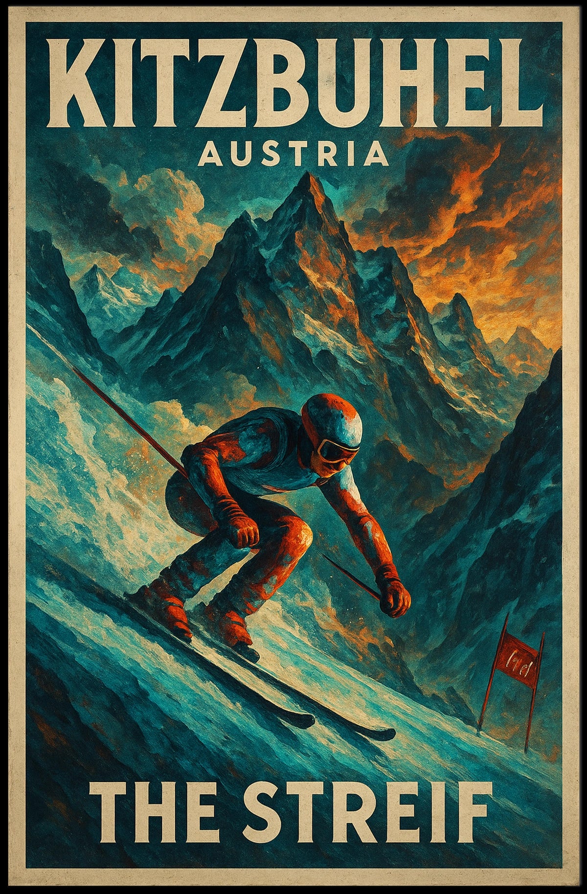 Kitzbühel, Austria The Streif Poster