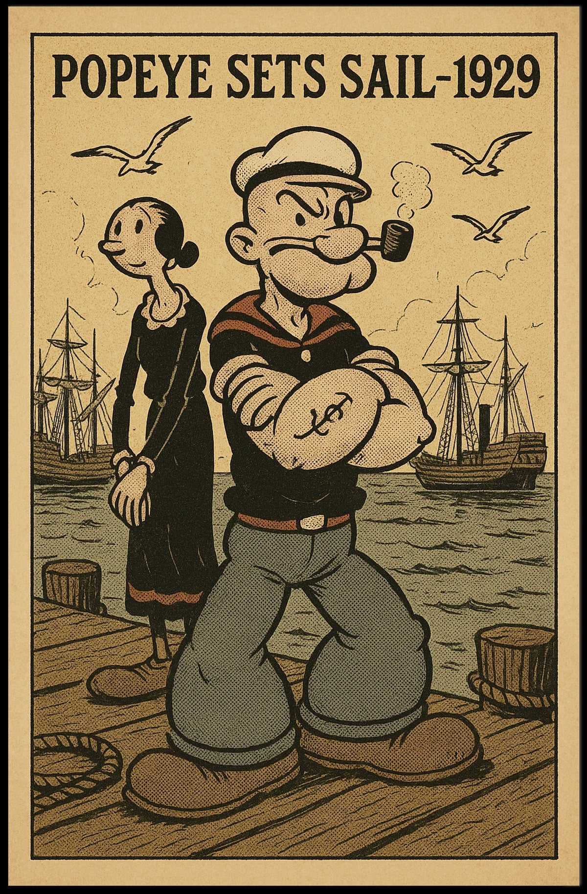 Popeye 1929 Art Poster POP-185