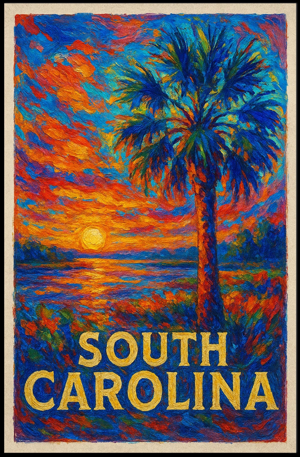 South Carolina Sunset Poster