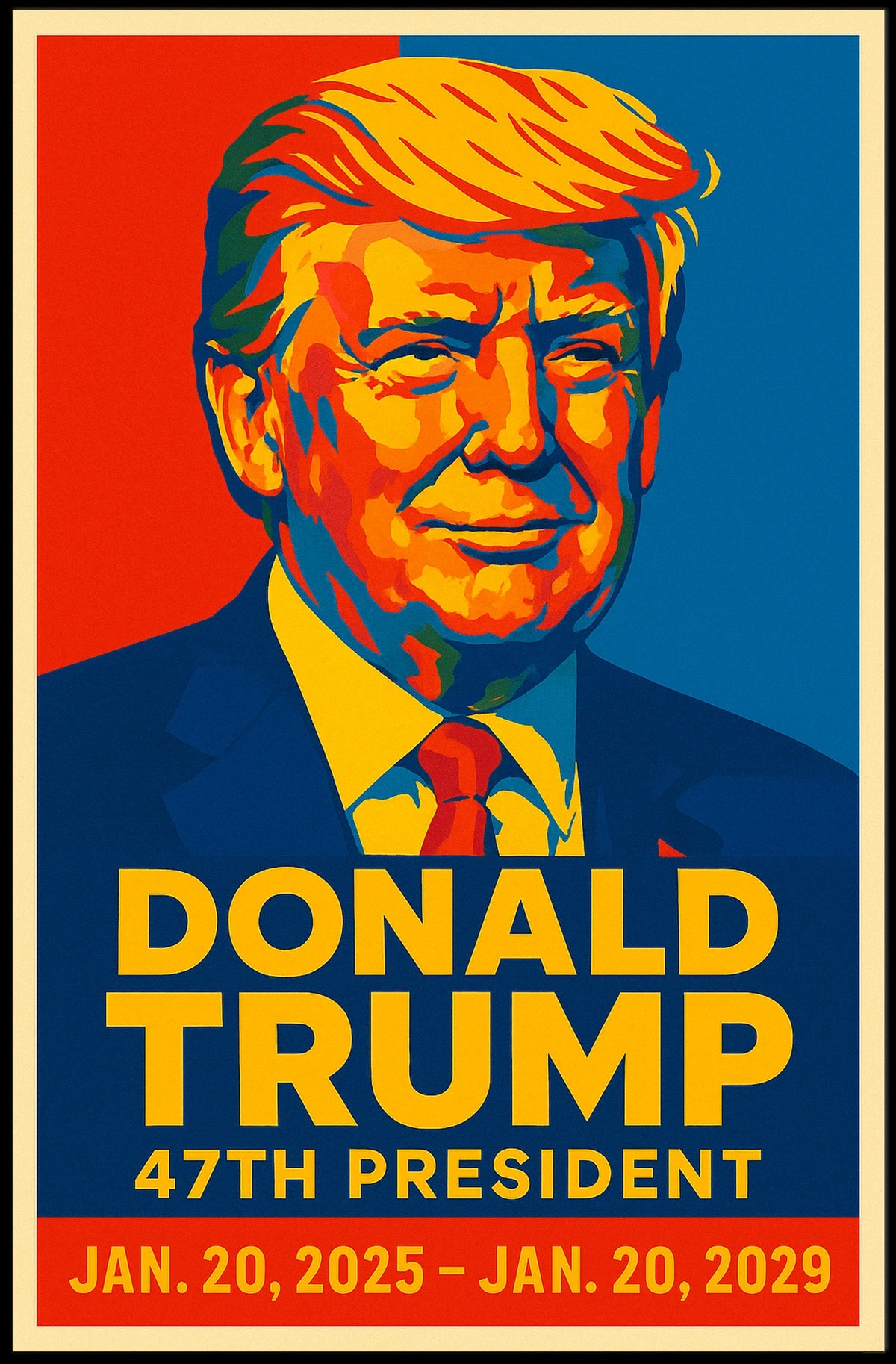 Donald Trump 47th President Poster