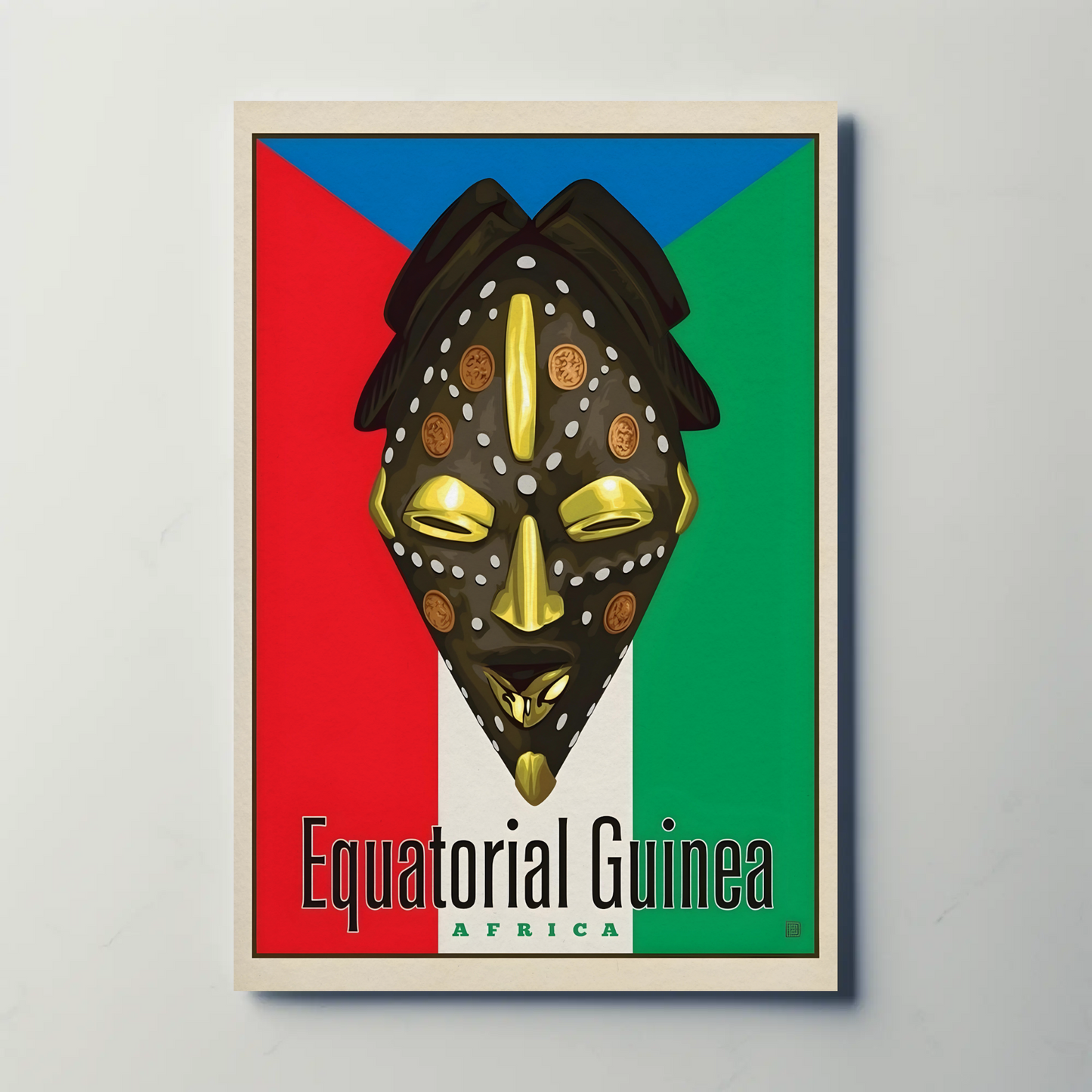Vintage Poster Equatorial Guinea Africa