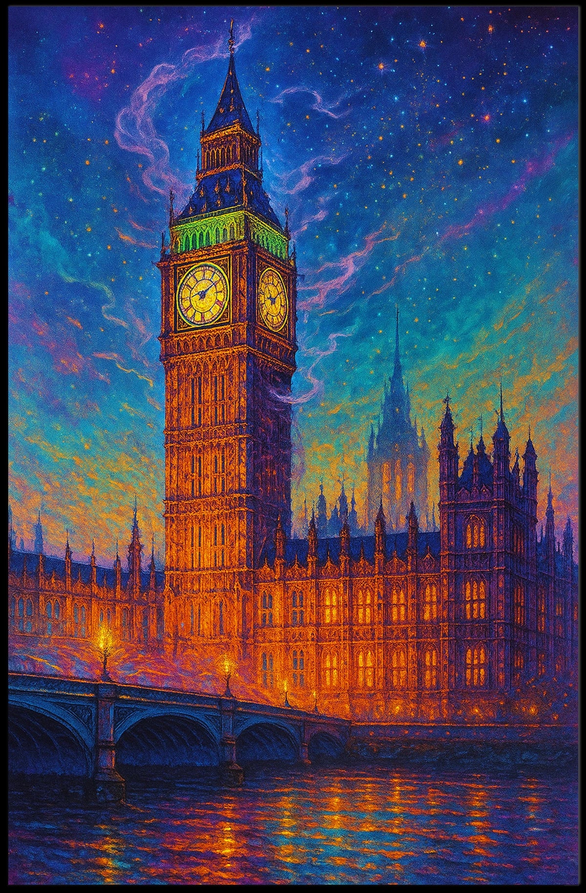 Enchanted Big Ben at Twilight Poster