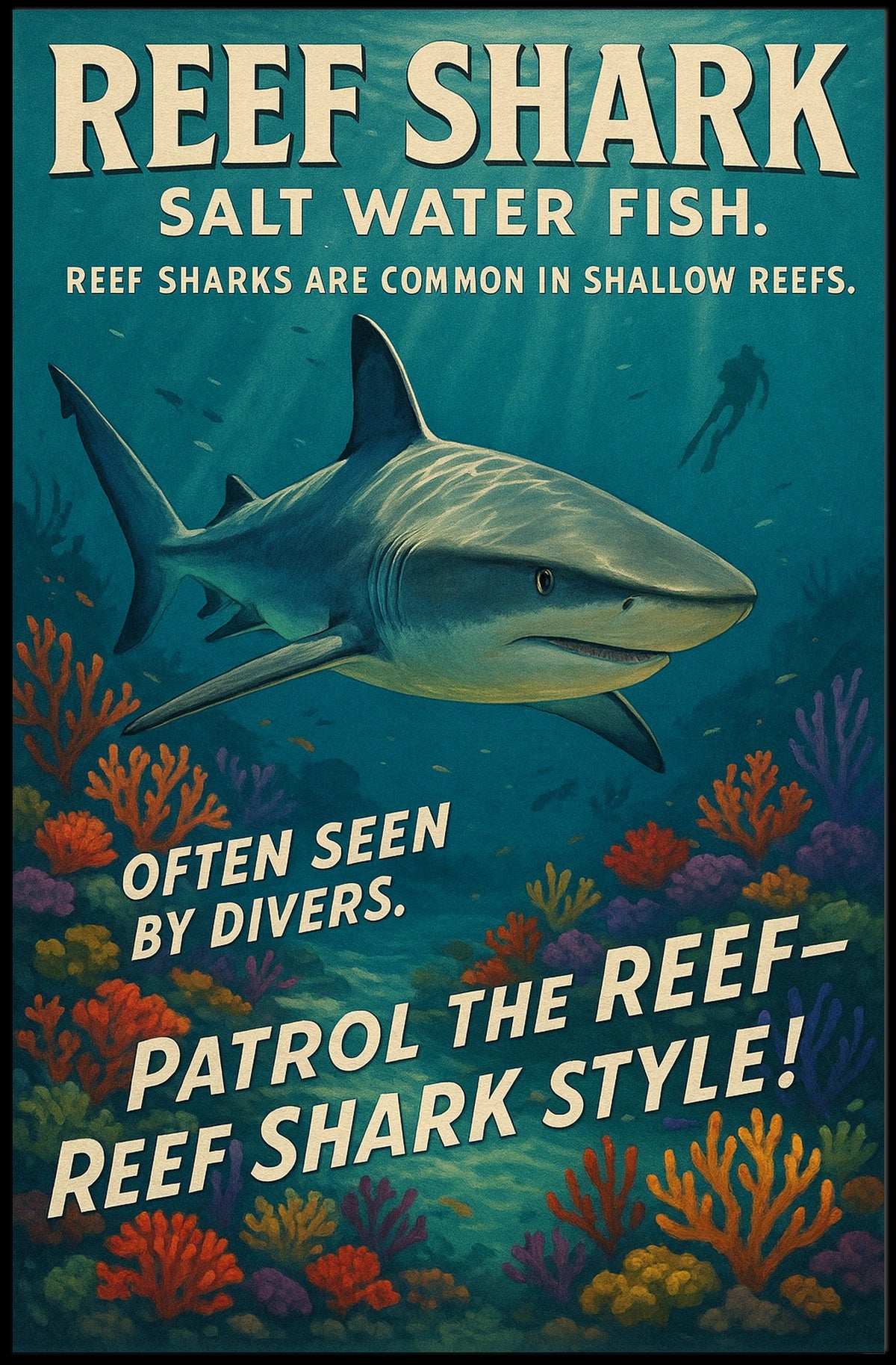 Reef Shark Guardians of the Shallow Reefs Poster