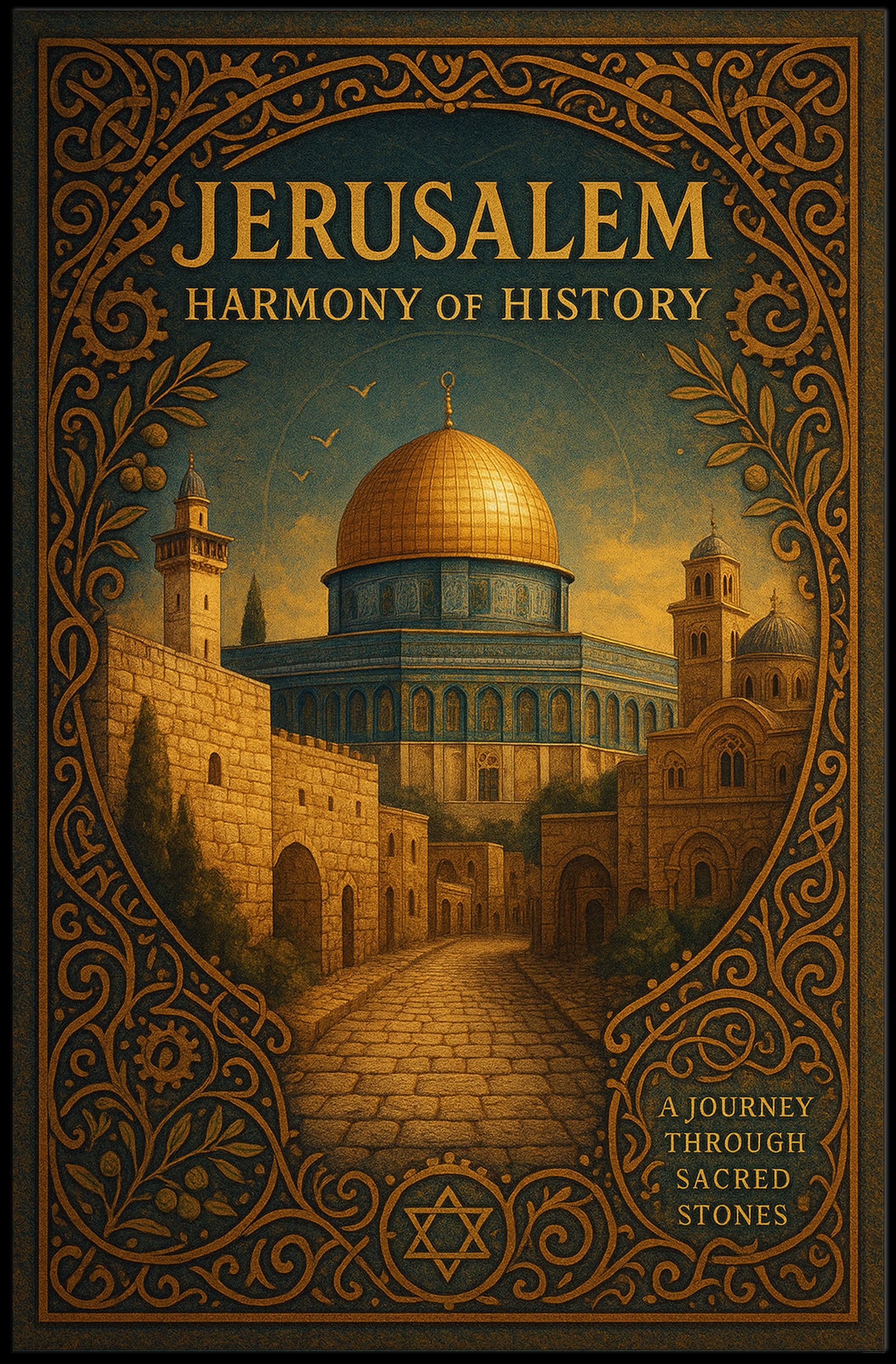 Jerusalem Historic Travel Poster Wall Art Print