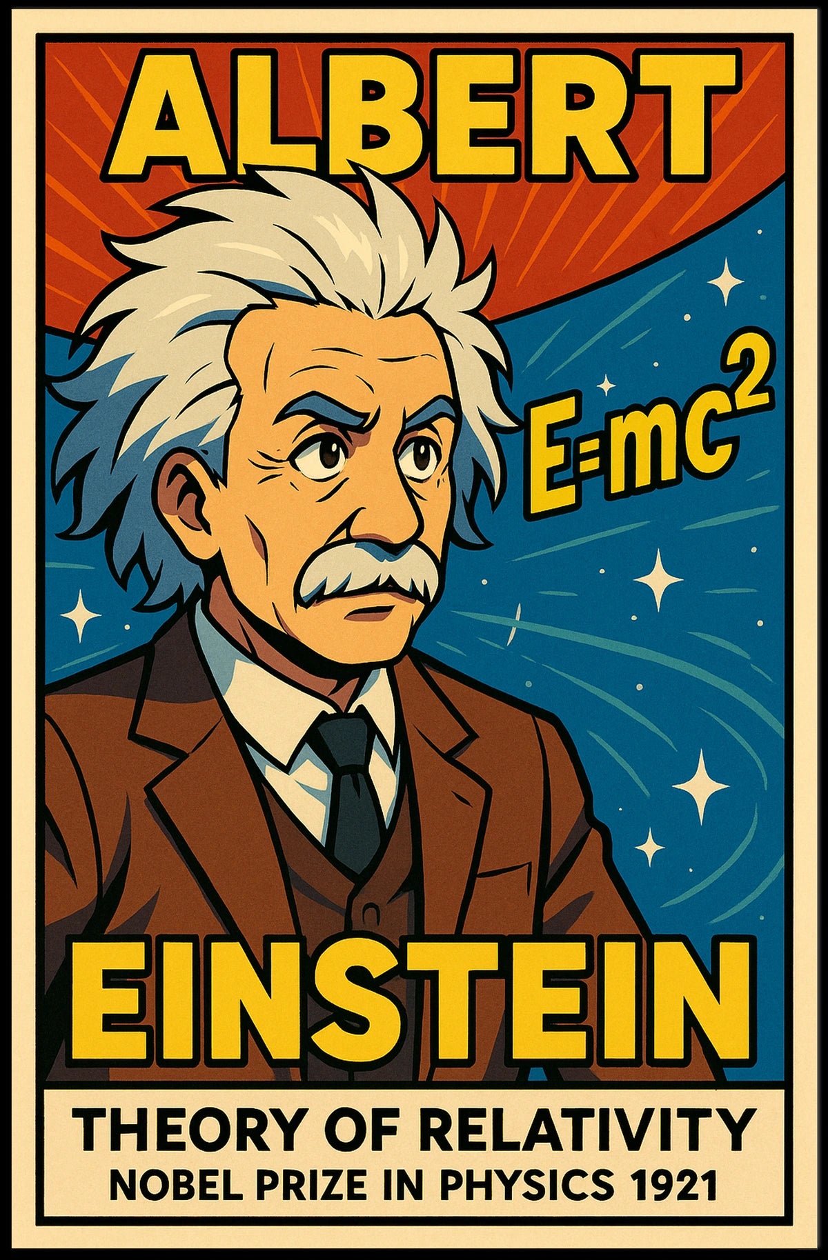 Albert Einstein Theory Of Relativity Poster