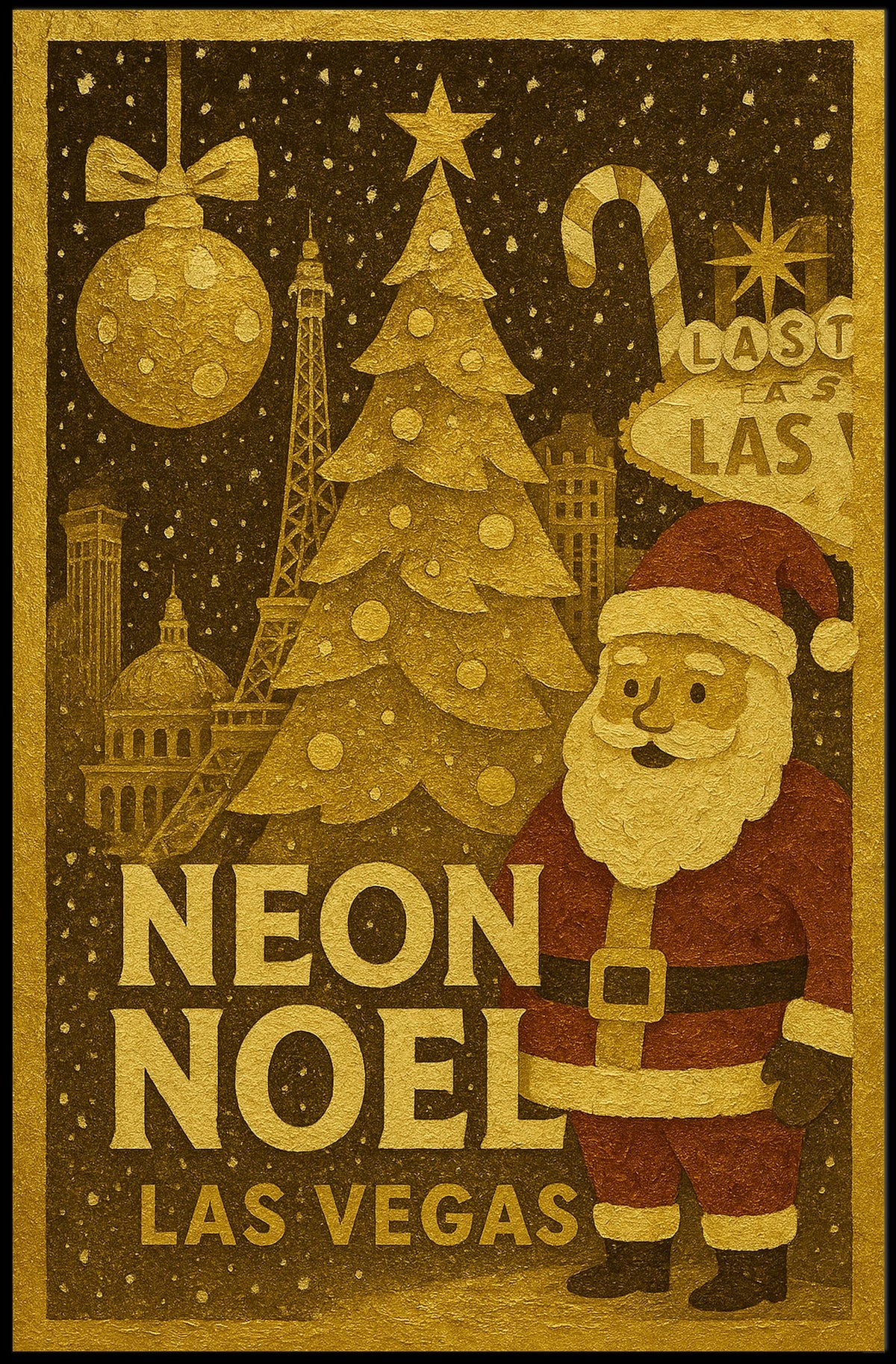 Neon Noel In Las Vegas Poster
