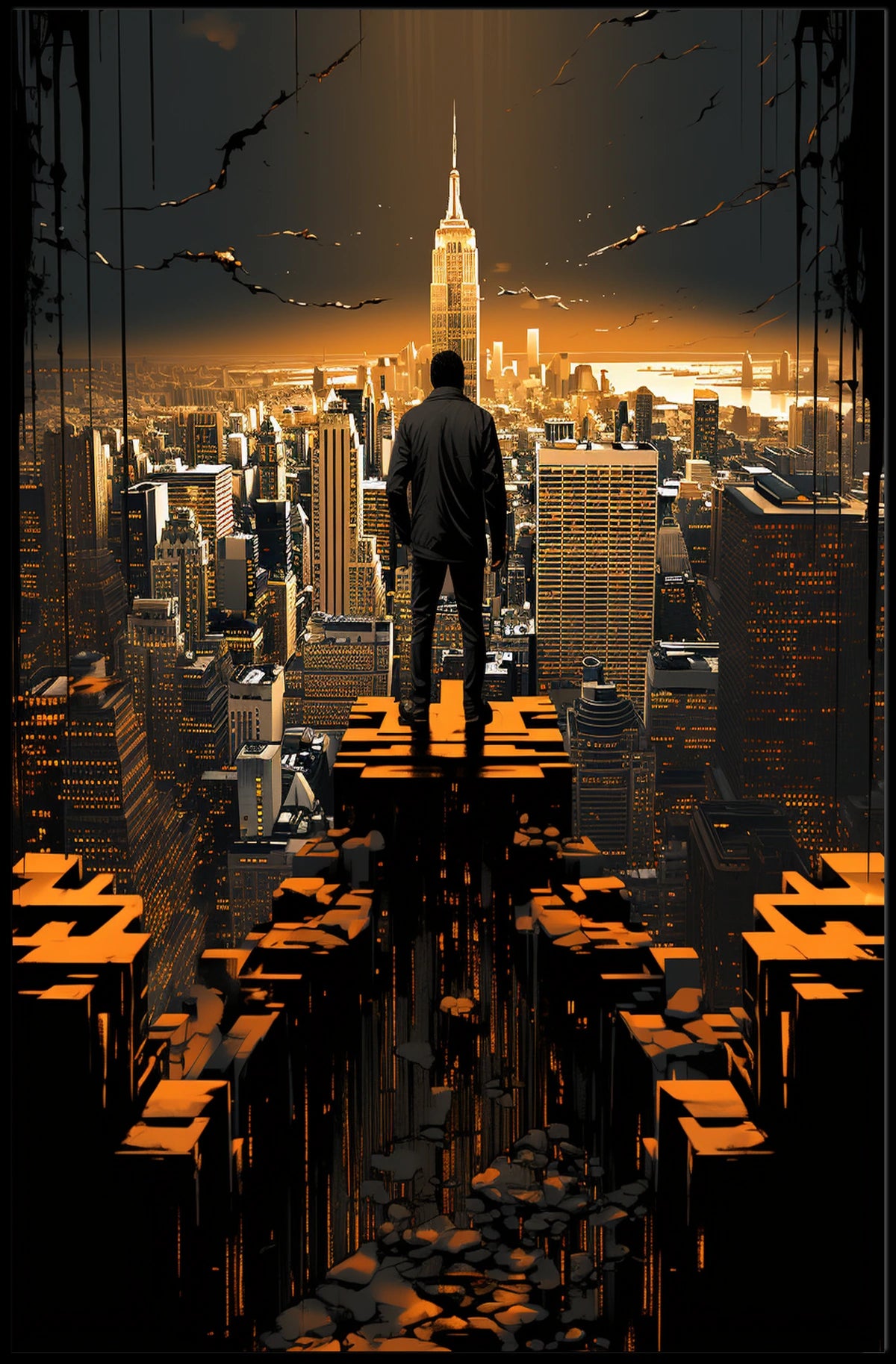 Cityscape Reverie Poster