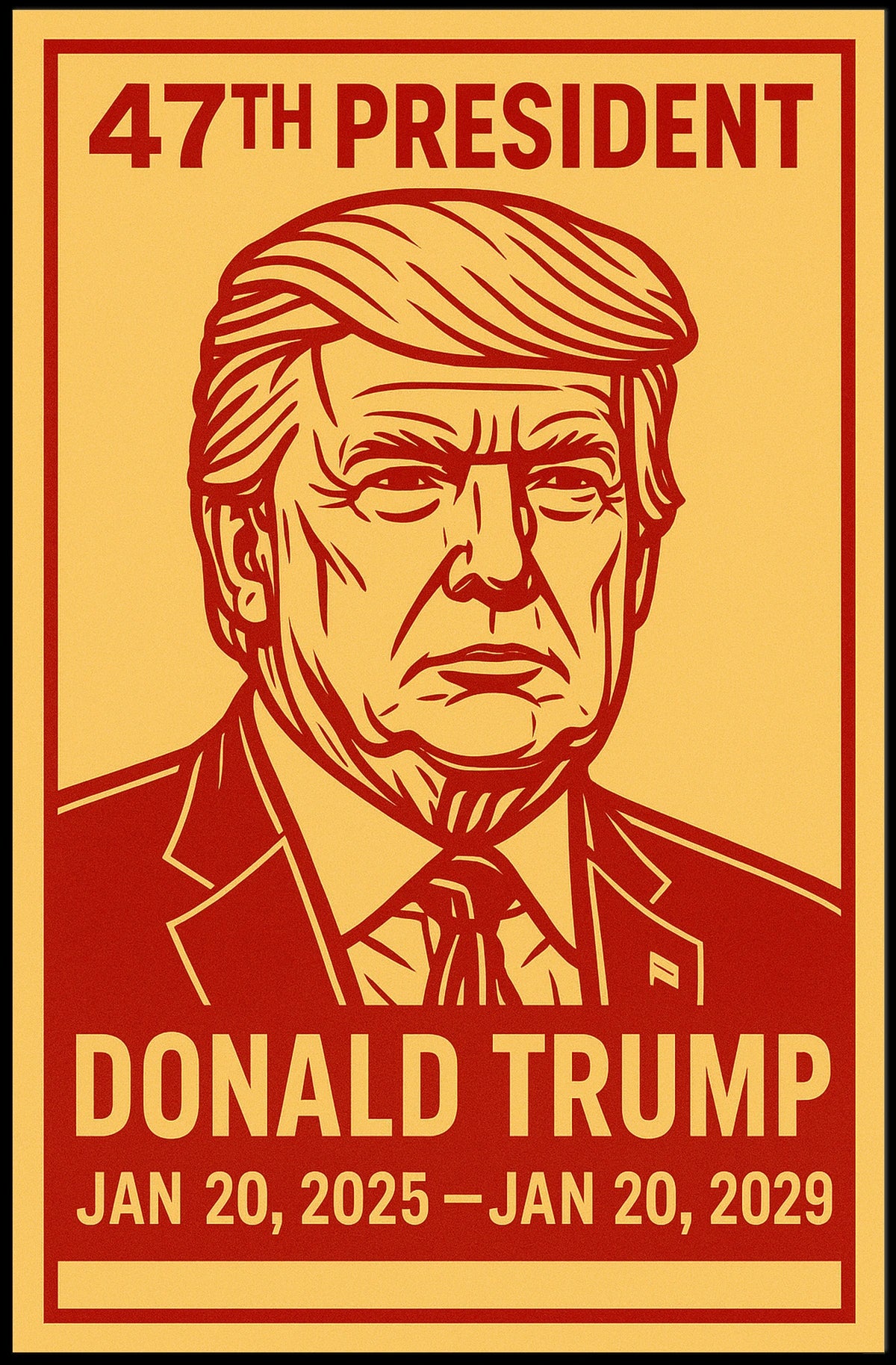 Donald Trump 47th President Poster
