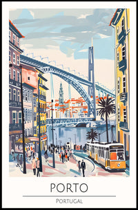 Porto Cityscape Poster PosterGoat