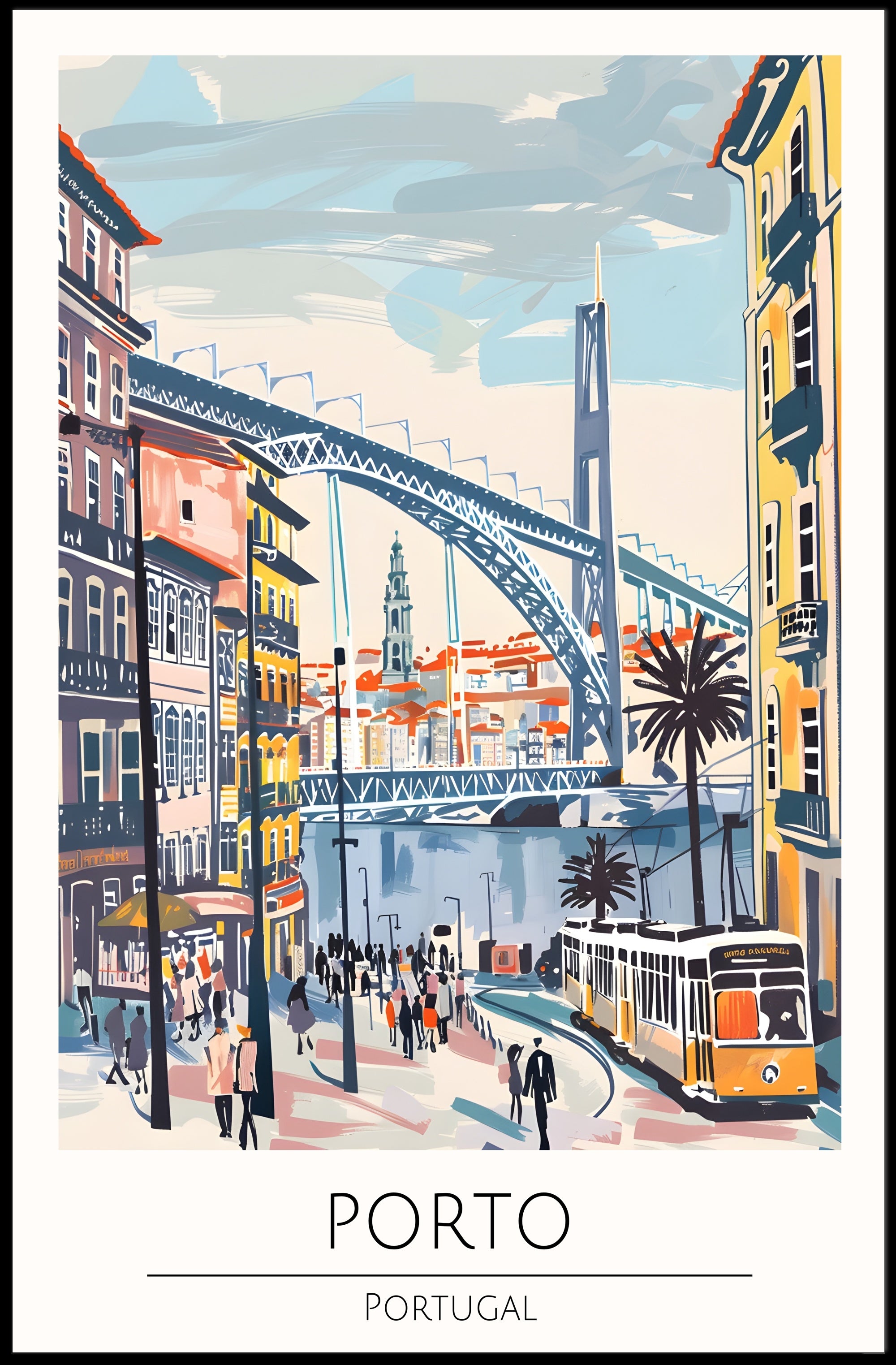 Porto Cityscape Poster PosterGoat