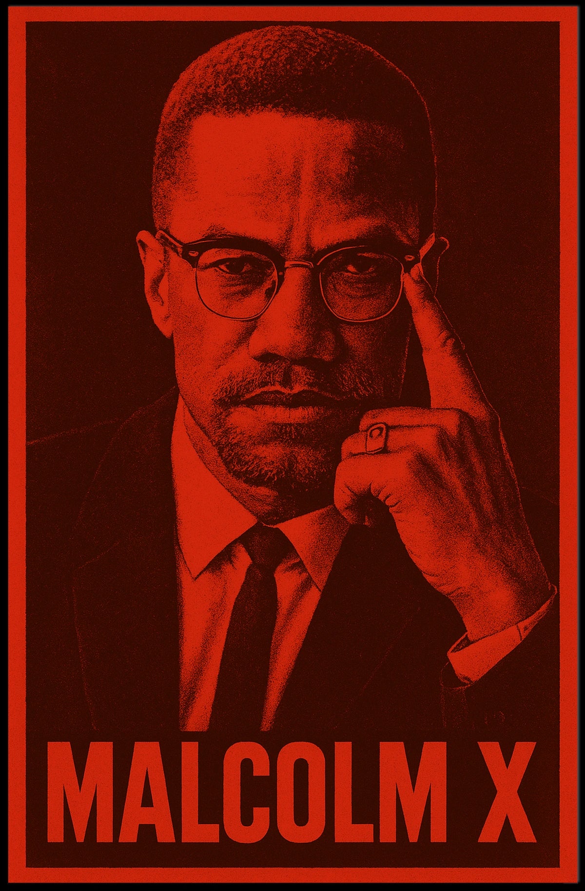 Malcolm X Iconic Leader Poster