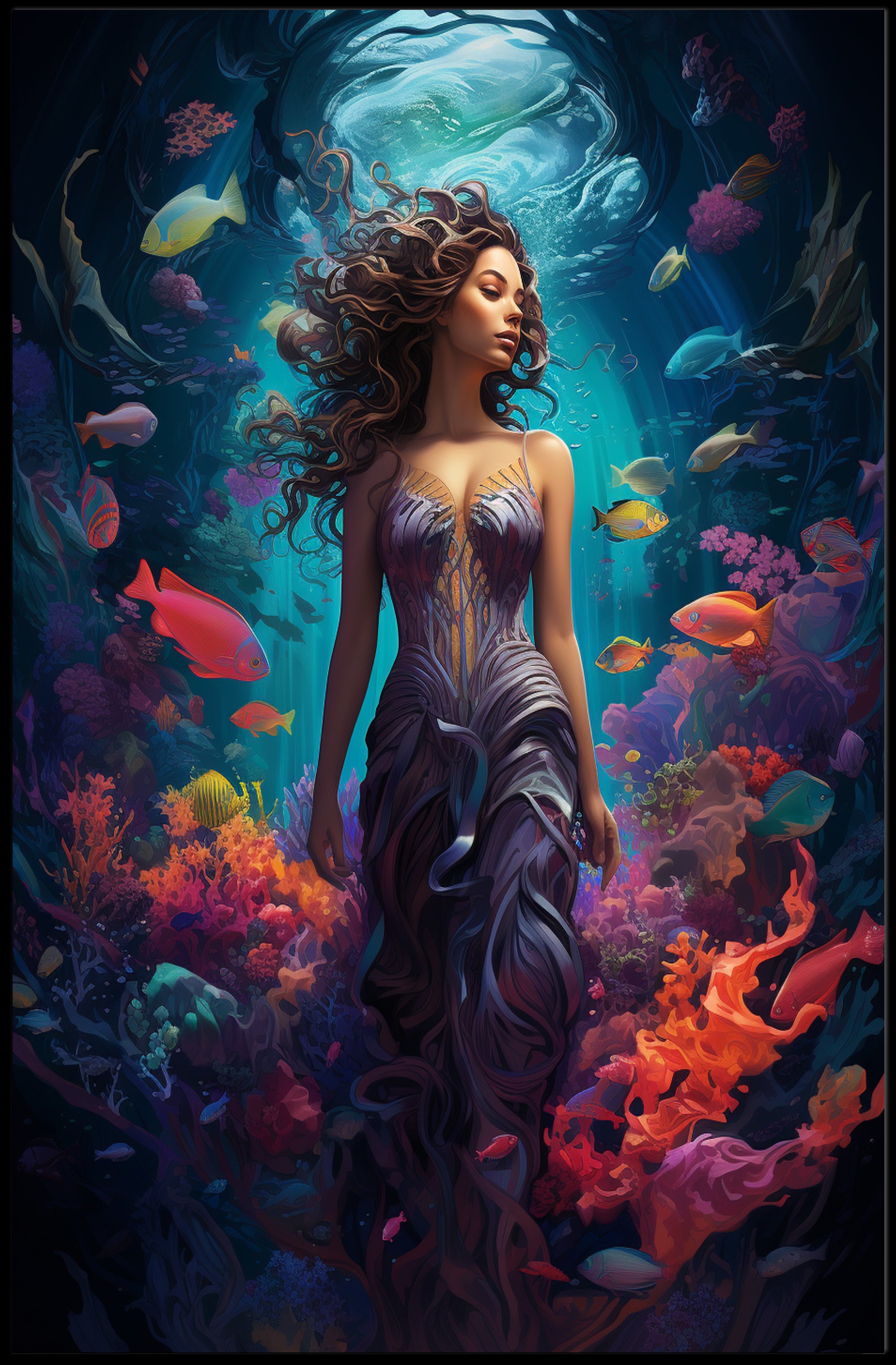 Enchanted Ocean Realm Poster