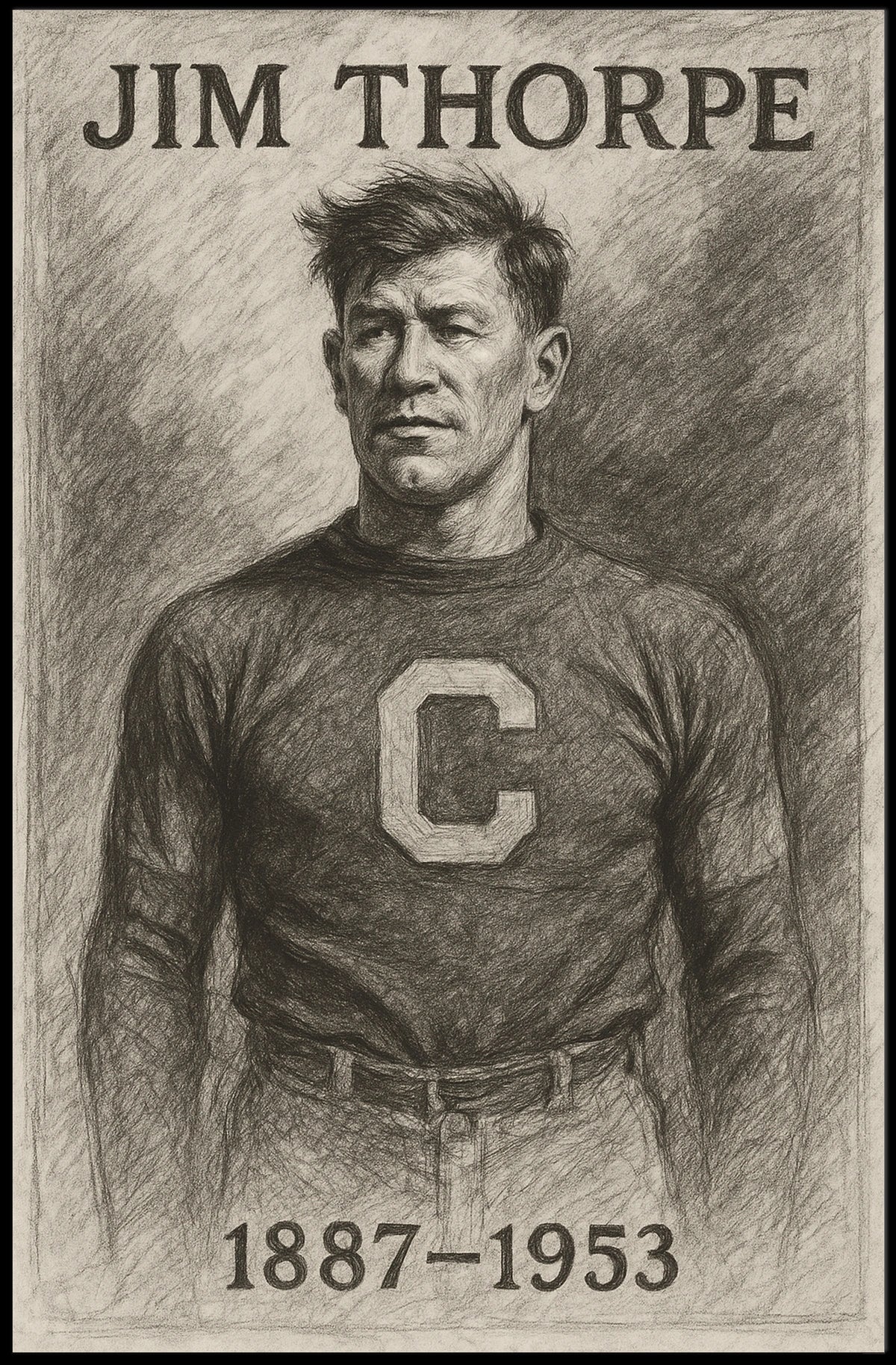 Jim Thorpe A Legendary Athlete Poster