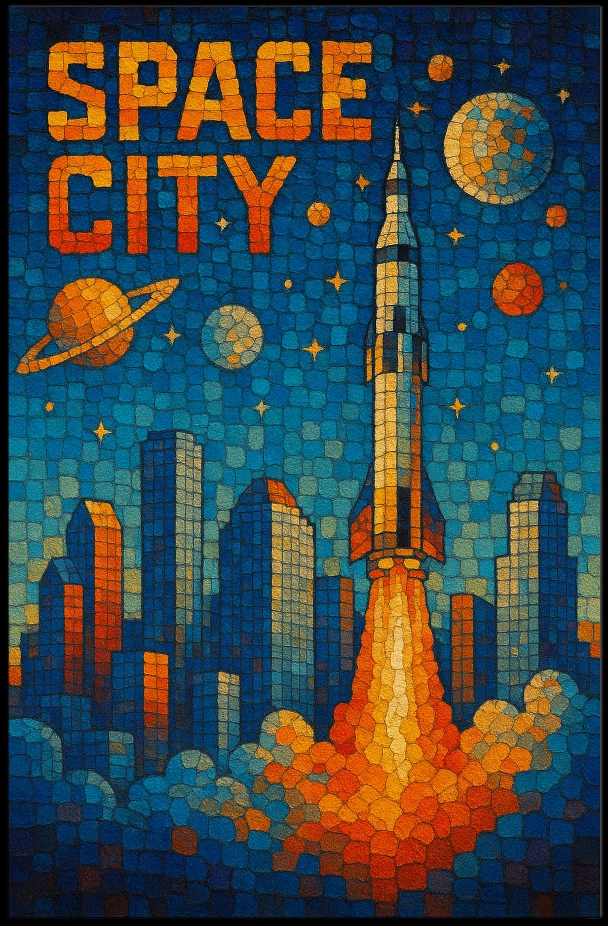 Space City Adventure Poster