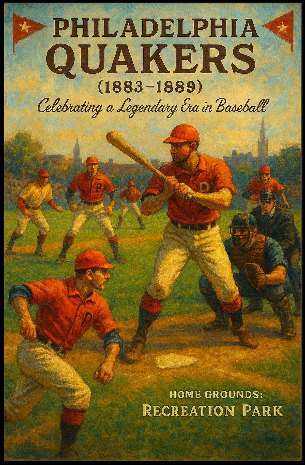 Philadelphia Quakers Celebrating A Poster