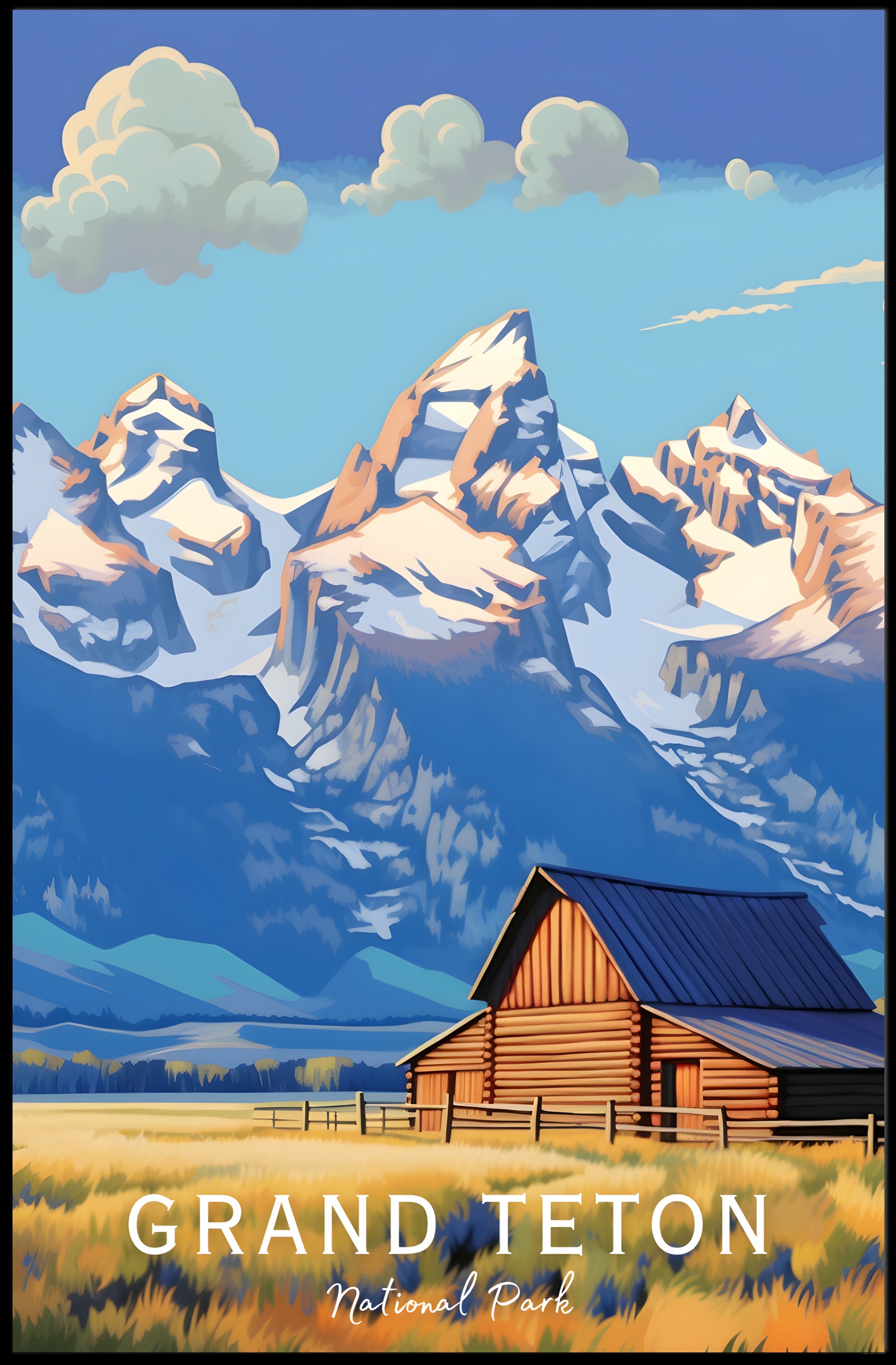 Grand Teton Scenic National Park Poster