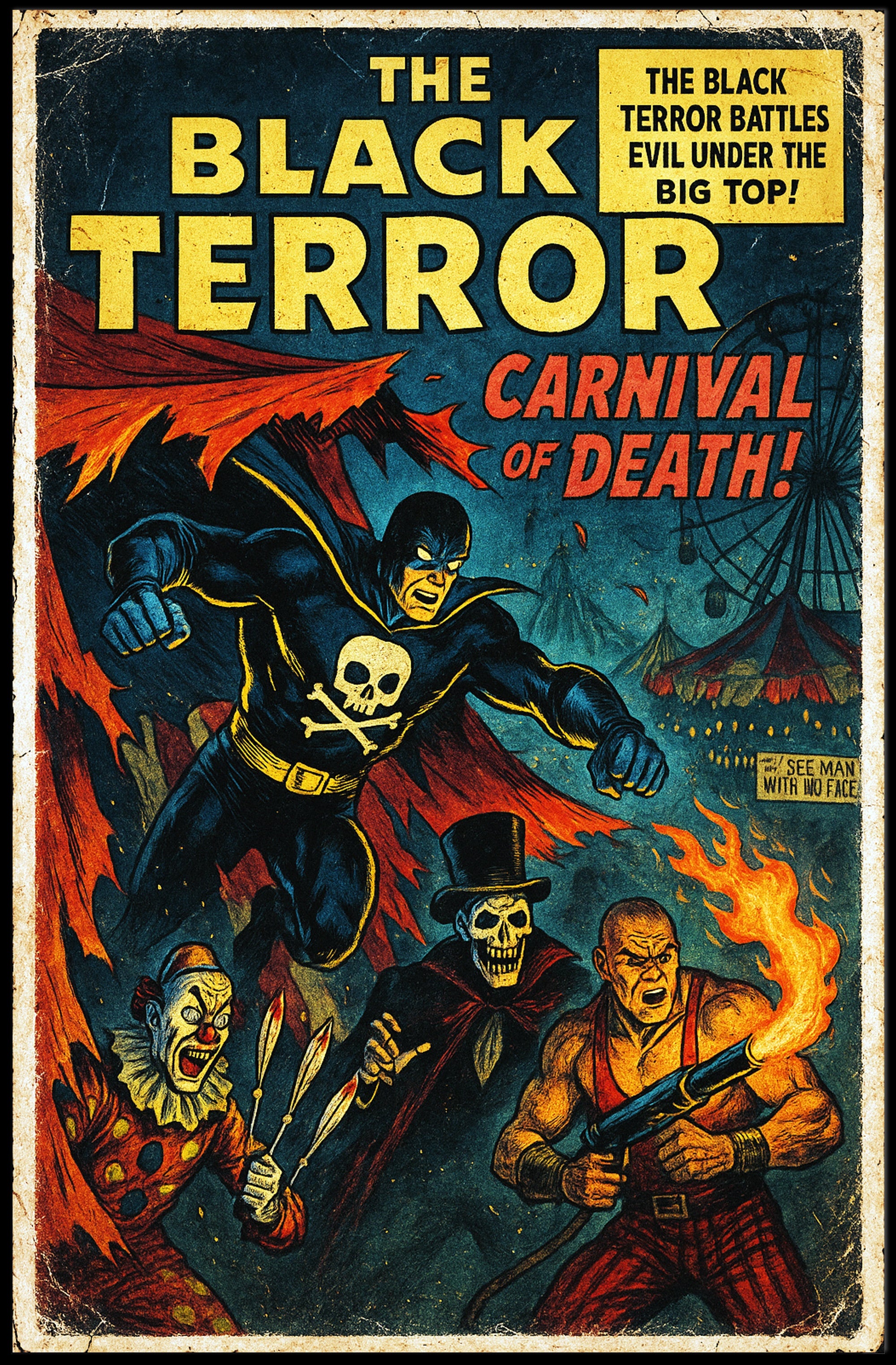 The Black Terror - Carnival of Death Poster PosterGoat