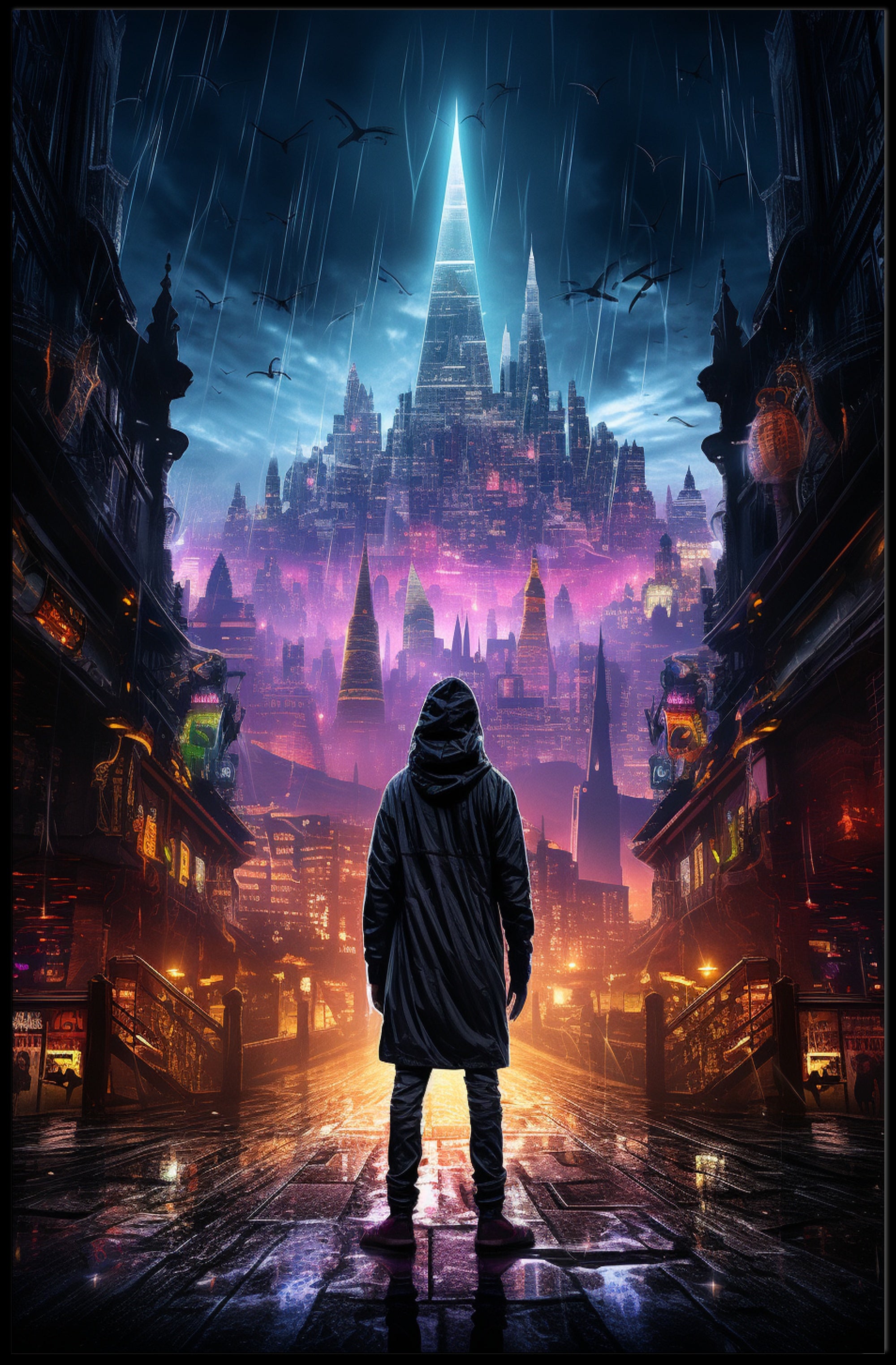Journey To The Neon City Poster