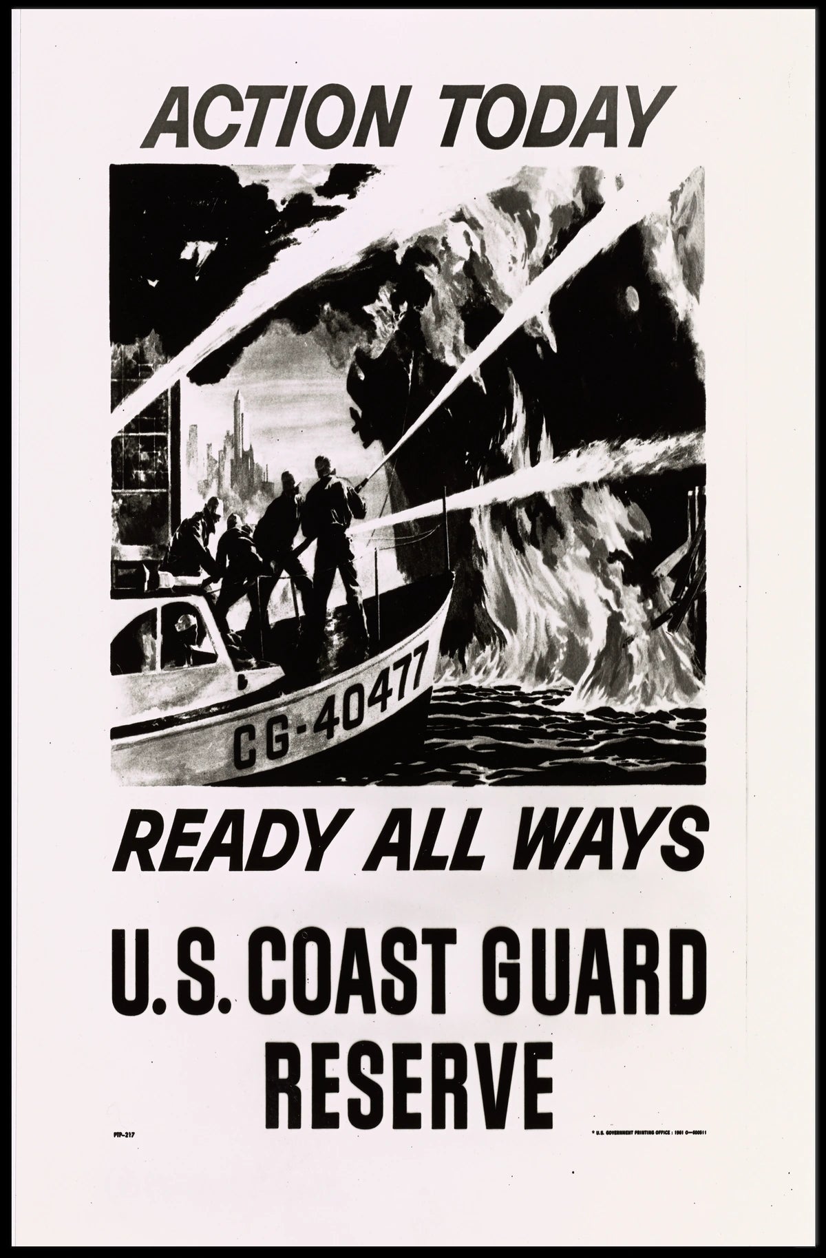 Vintage Coast Guard Recruitment Poster for Military Enthusiasts