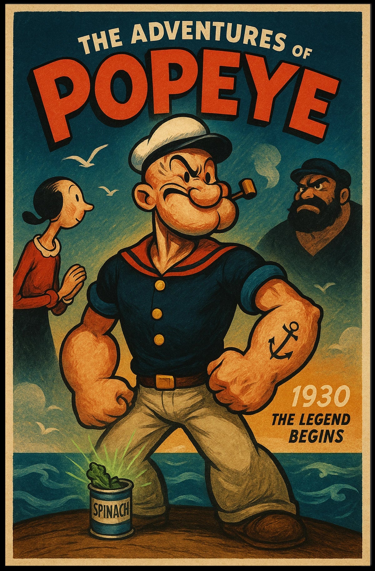 Popeye 1929 Art Poster POP-103