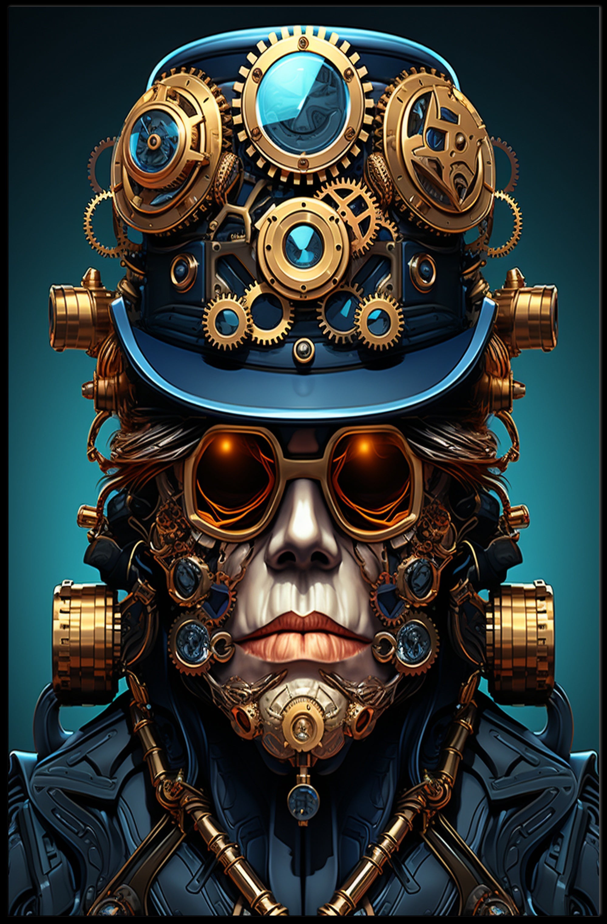 Steampunk Visionary Poster PosterGoat