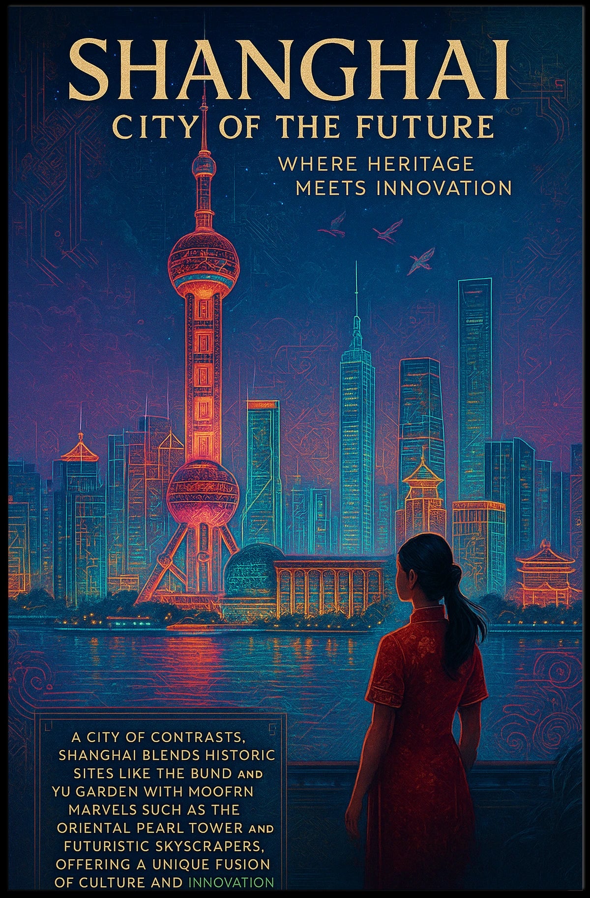 Shanghai City Of The Future Poster