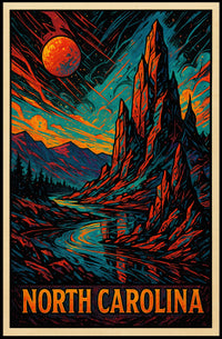 North Carolina Landscape Poster
