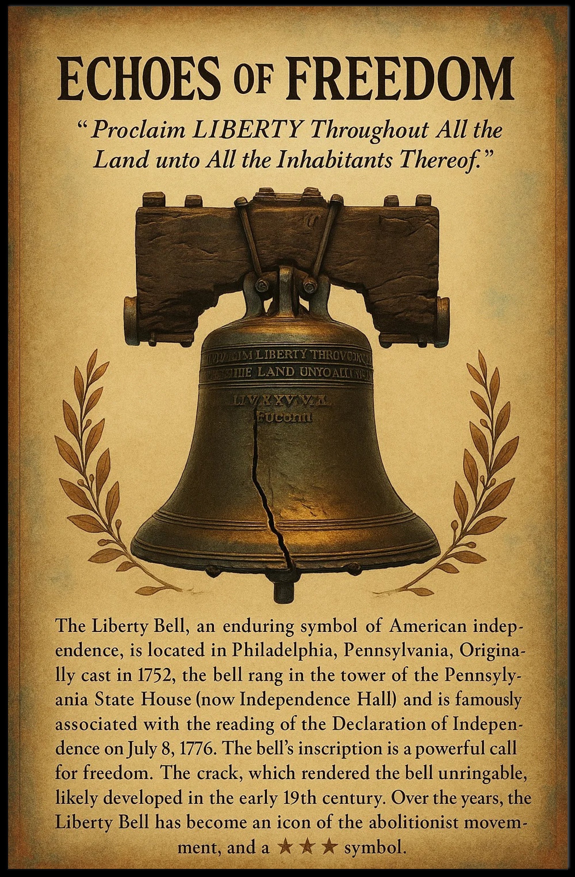 Echoes of Freedom Poster PosterGoat