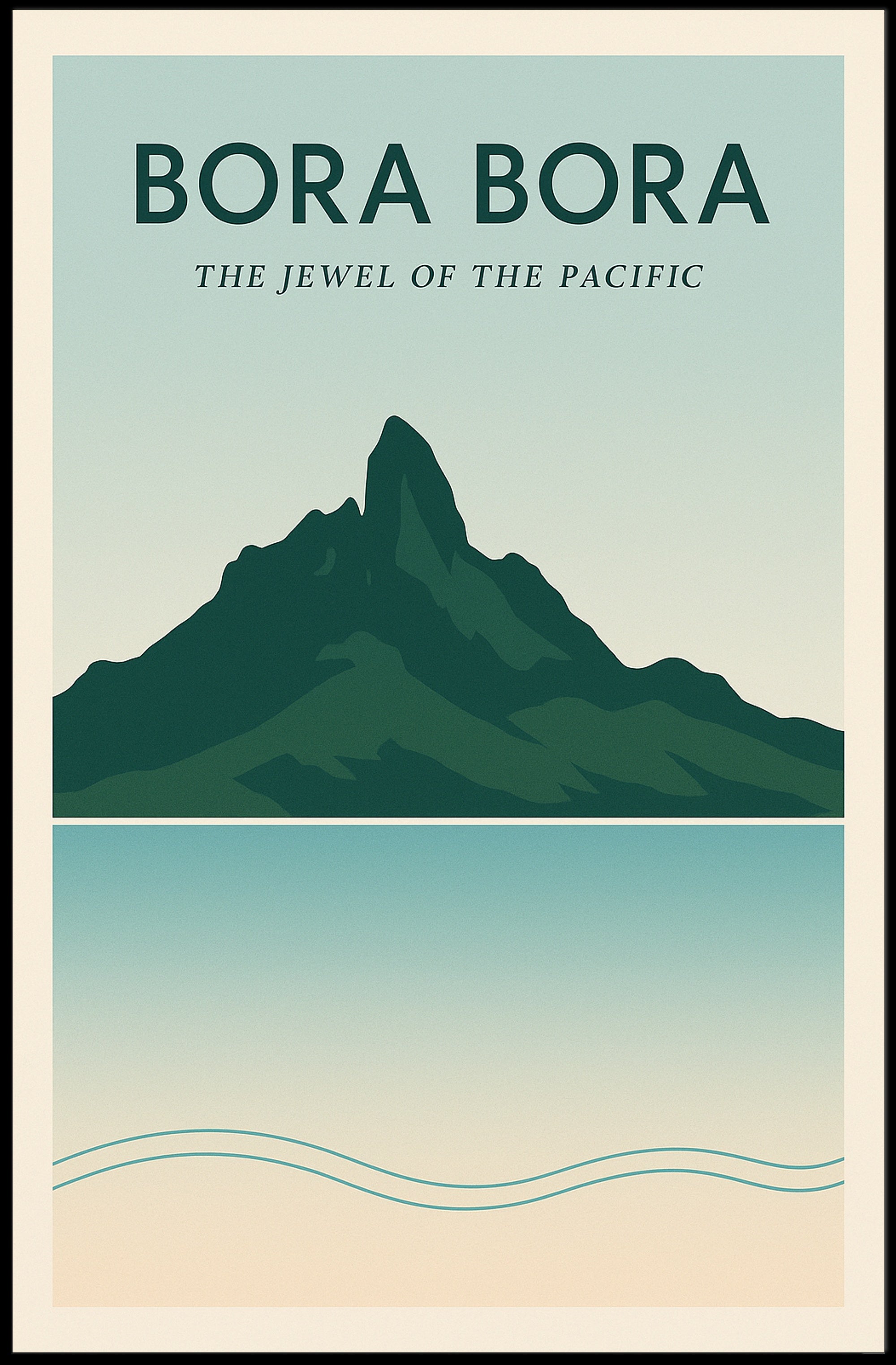 Bora Bora Vintage Travel Poster Masterpiece PosterGoat