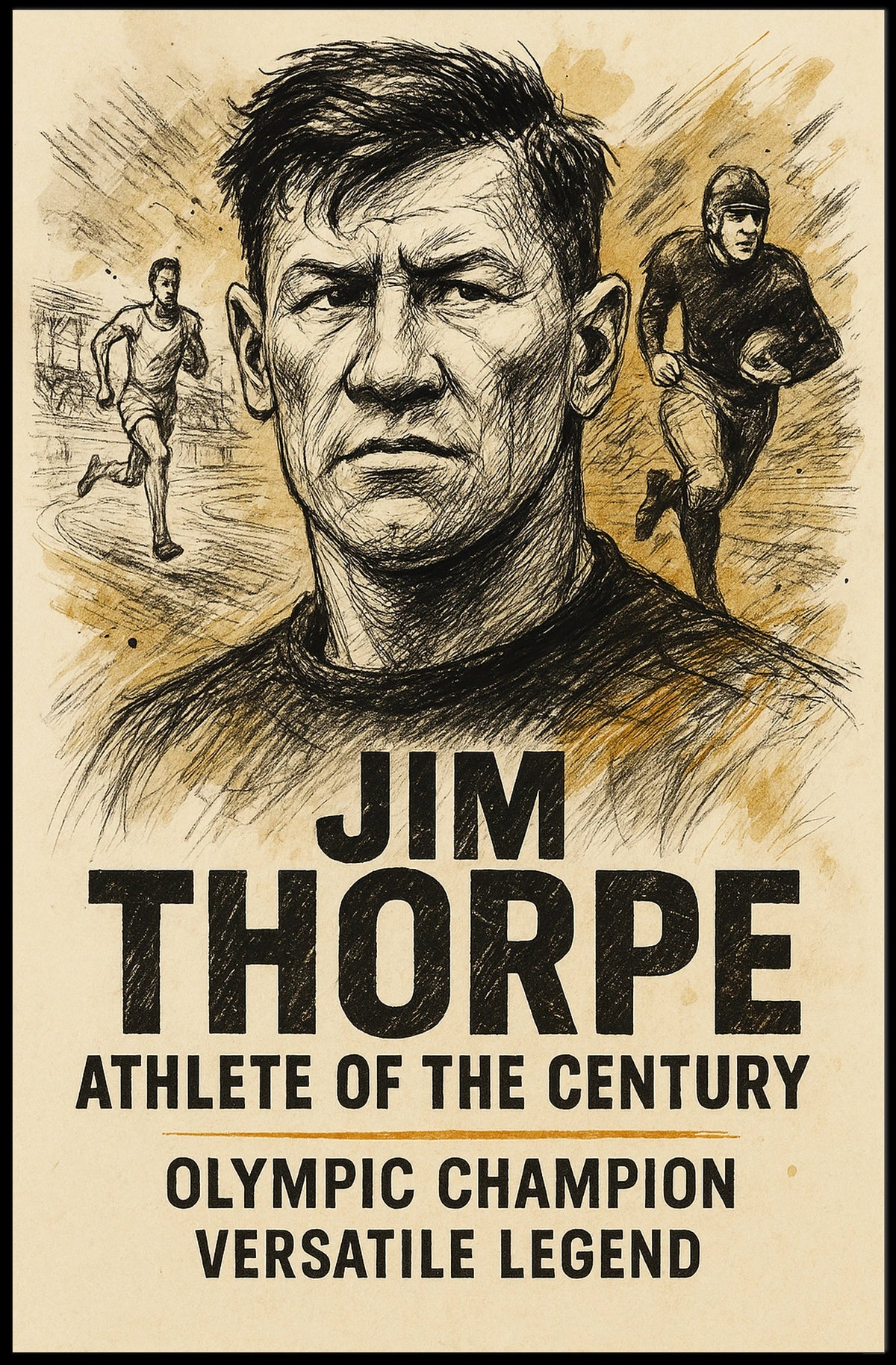 Legendary Olympic Champion Tribute Poster