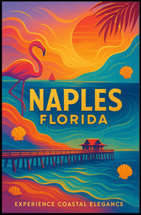 Naples, Florida Experience Coastal Elegance Poster