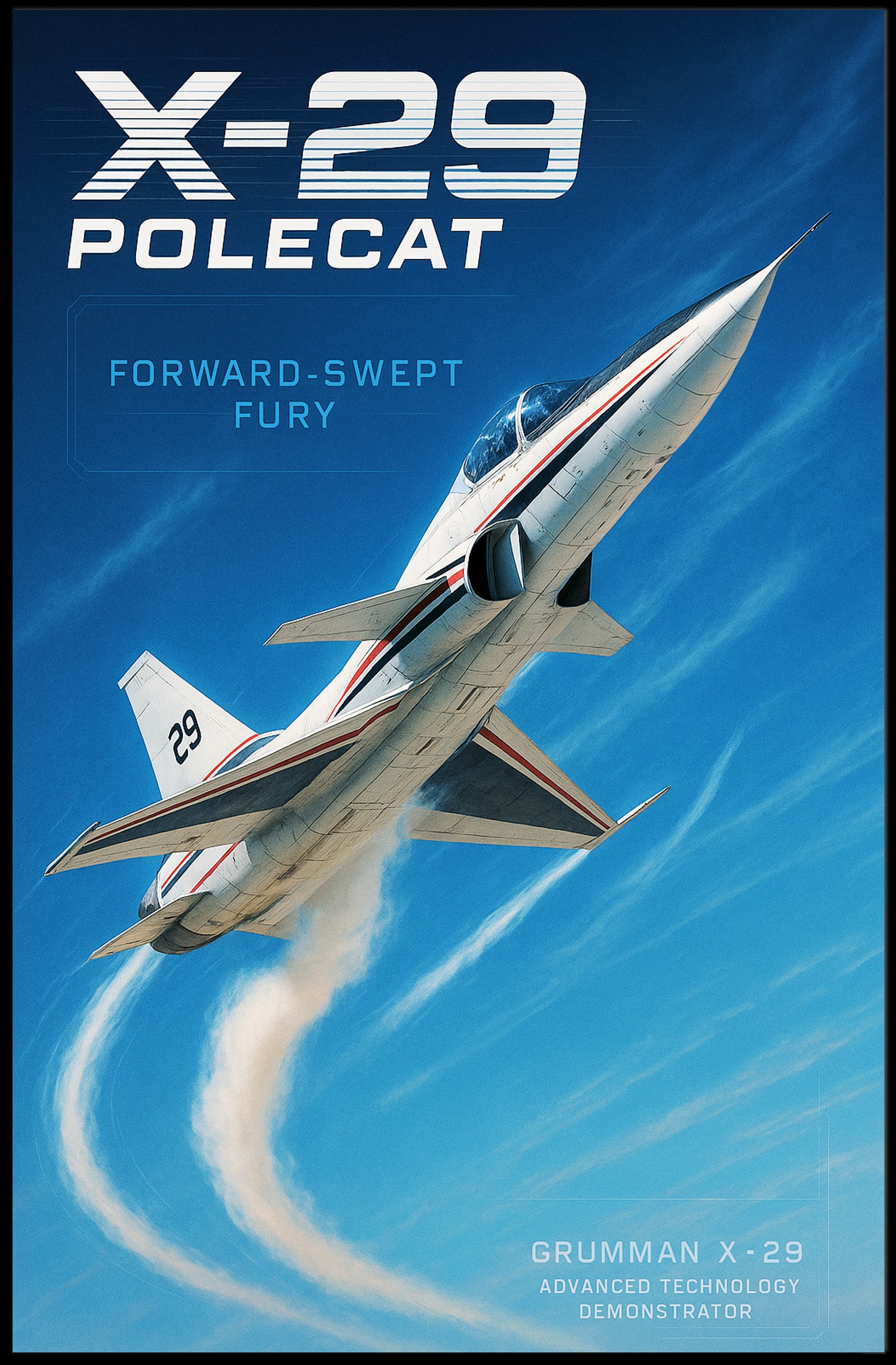 X-29 Polecat Poster PosterGoat
